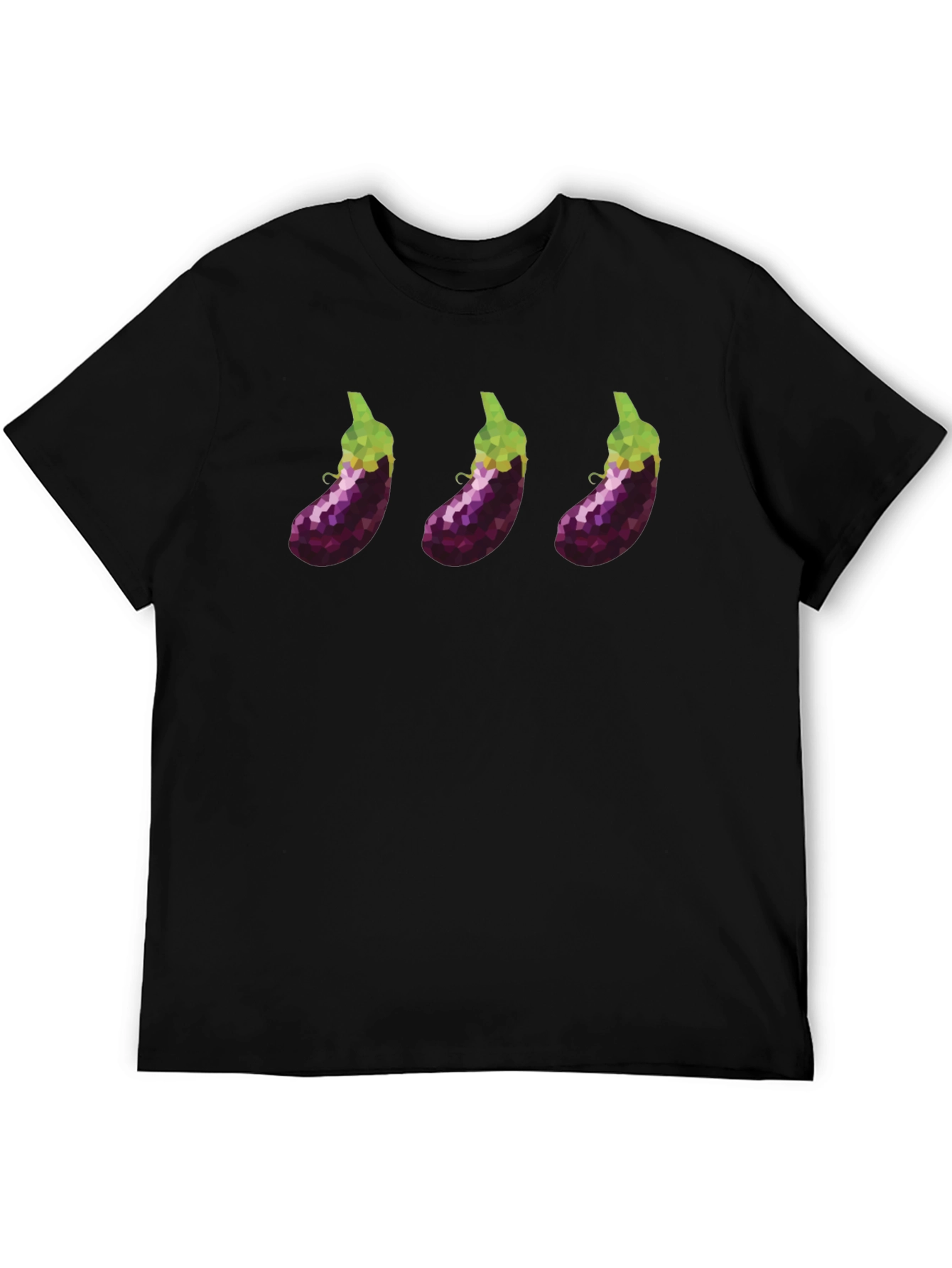 Eggplant Trio T-Shirt - Modern Graphic Tee