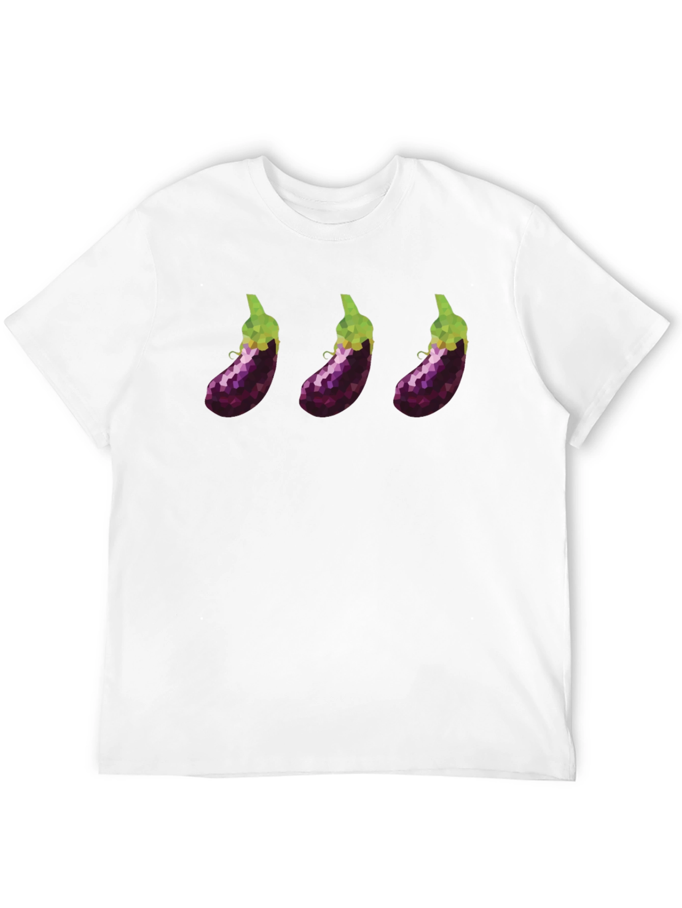 Eggplant Trio T-Shirt - Modern Graphic Tee