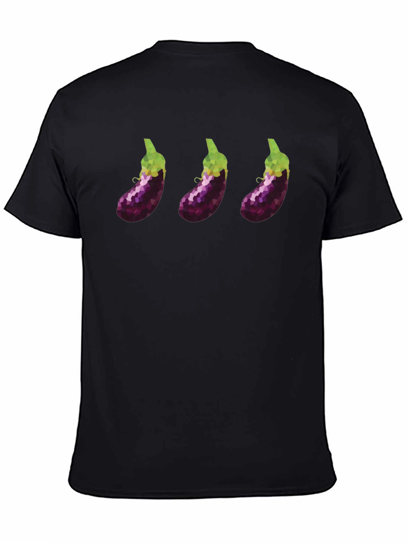 Eggplant Trio T-Shirt - Modern Graphic Tee