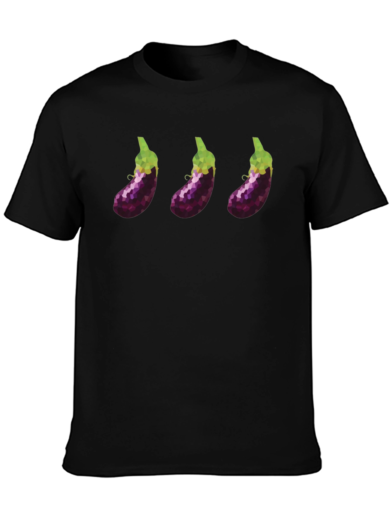 Eggplant Trio T-Shirt - Modern Graphic Tee