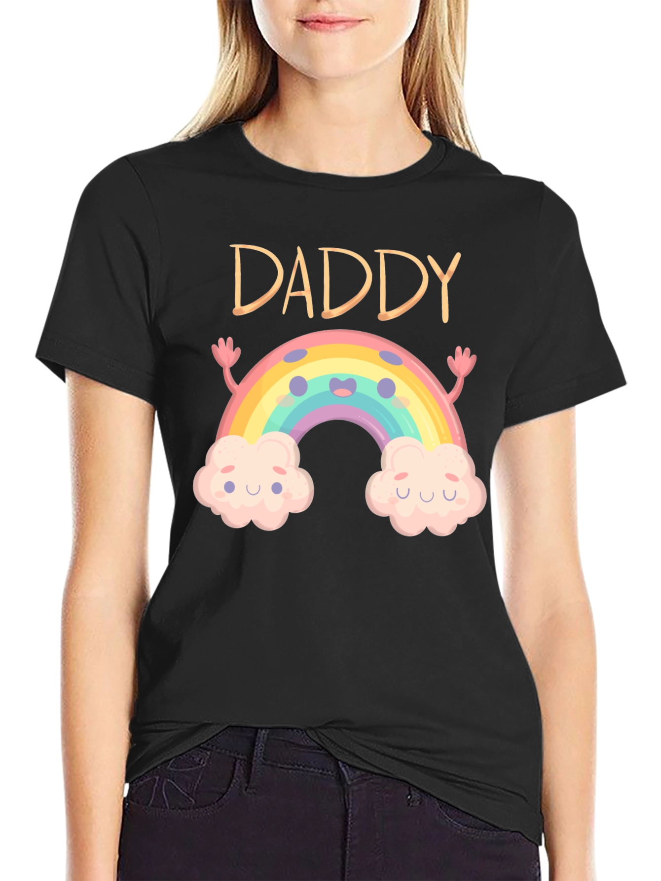 Daddy Rainbow Graphic Tee - Cute & Comfortable