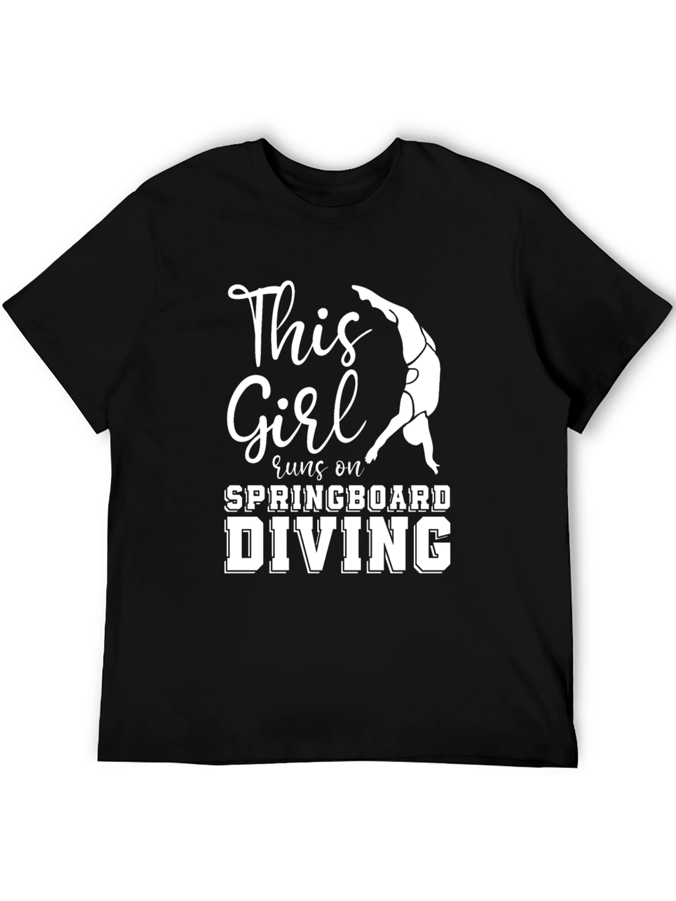 This Girl Runs on Springboard Diving T-Shirt