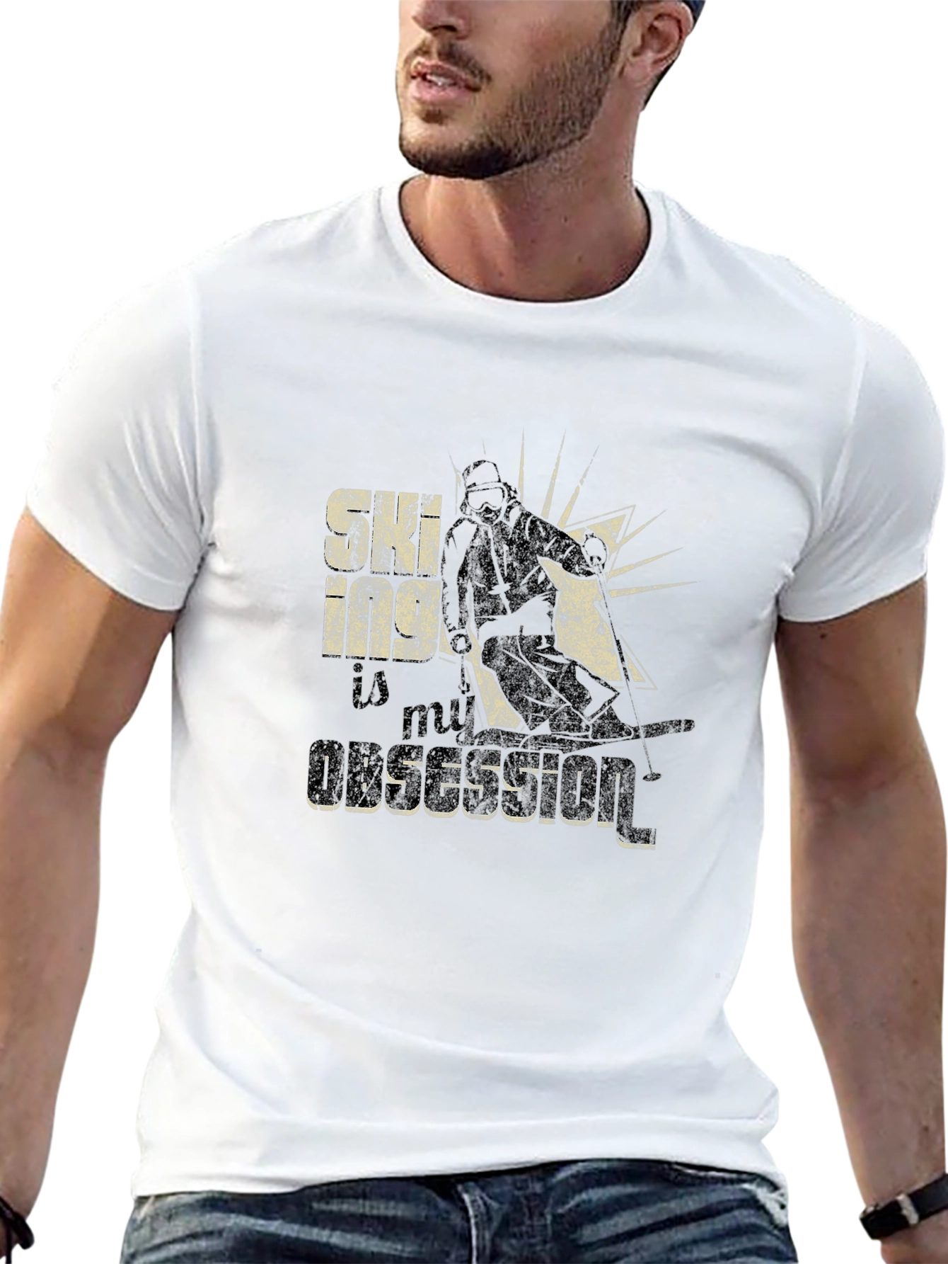 Skiing is My Obsession Graphic T-Shirt