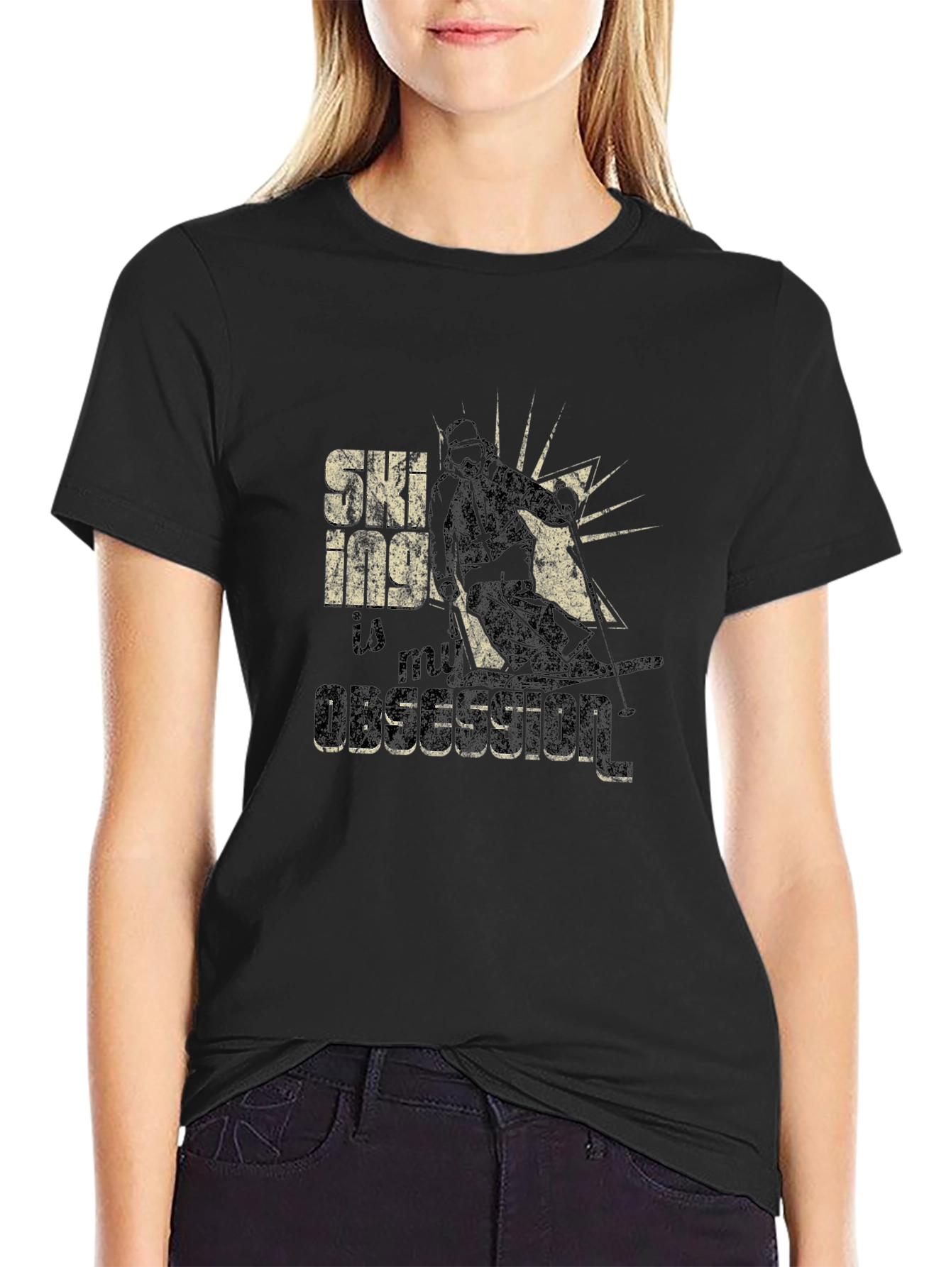 Skiing is My Obsession Graphic T-Shirt