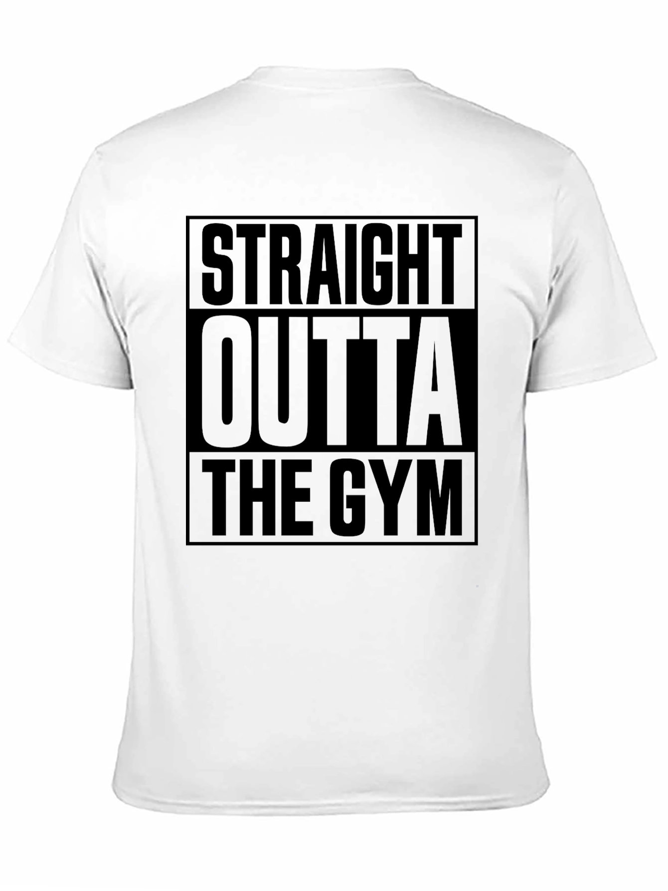 Straight Outta The Gym Black T-Shirt