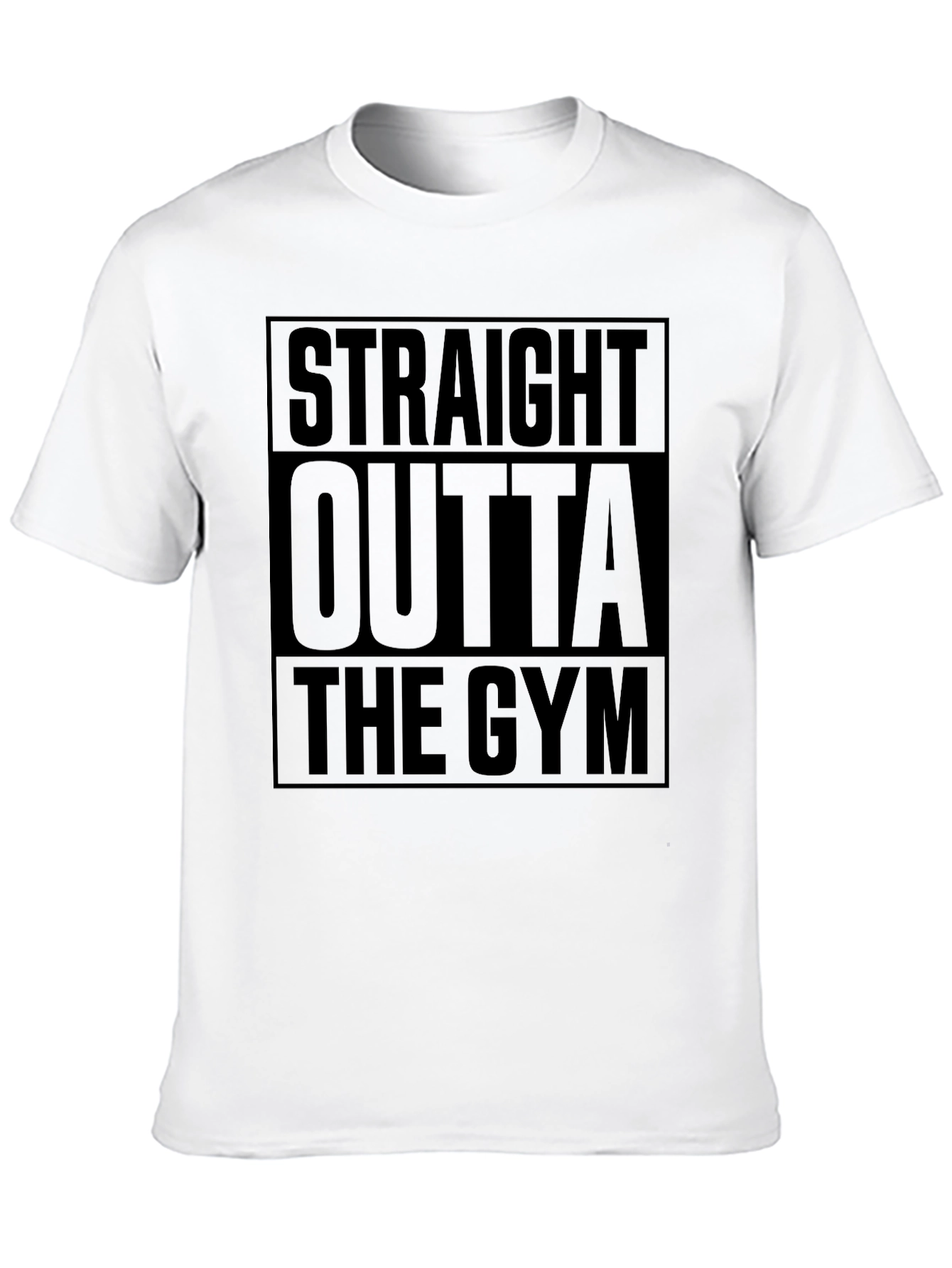 Straight Outta The Gym Black T-Shirt