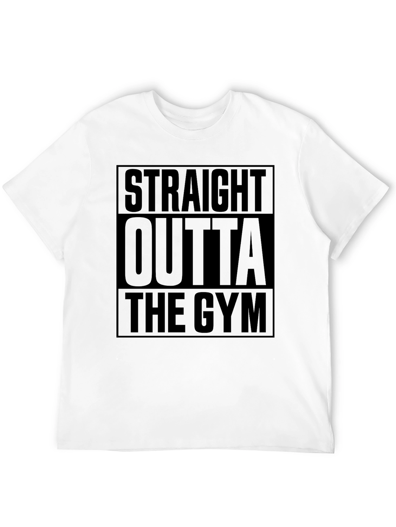 Straight Outta The Gym Black T-Shirt
