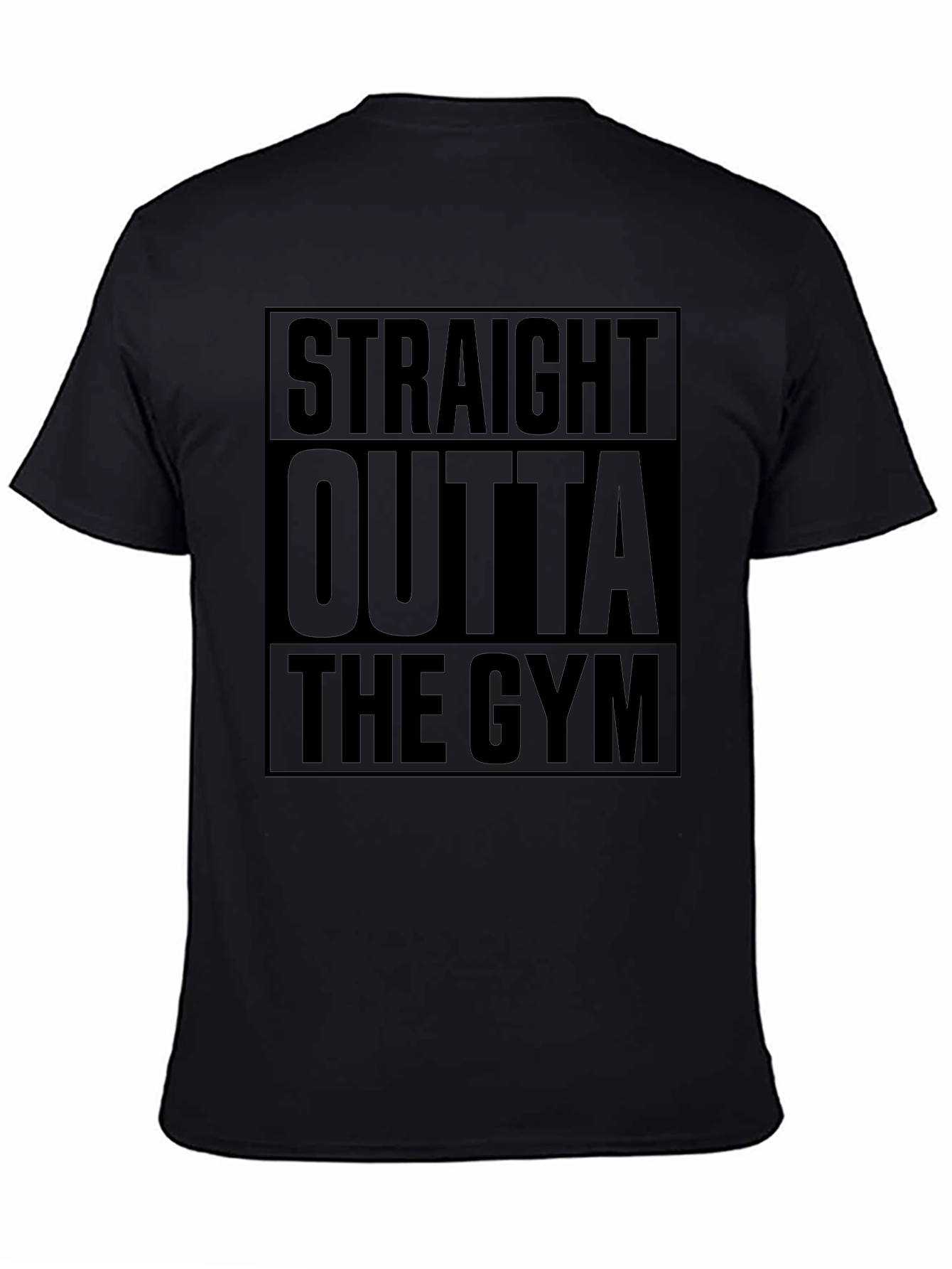 Straight Outta The Gym Black T-Shirt