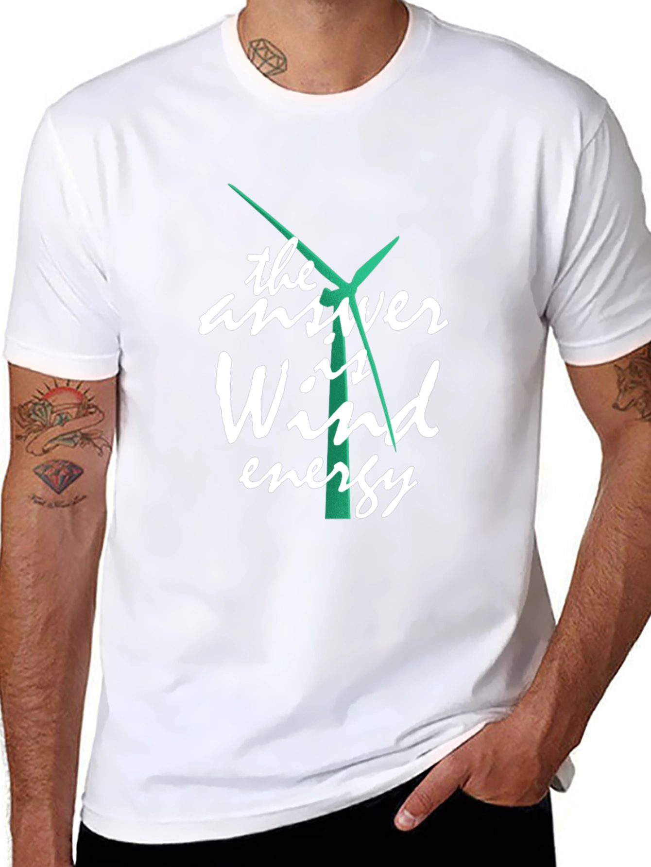 Wind Energy Graphic Tee - Sustainable Power T-Shirt