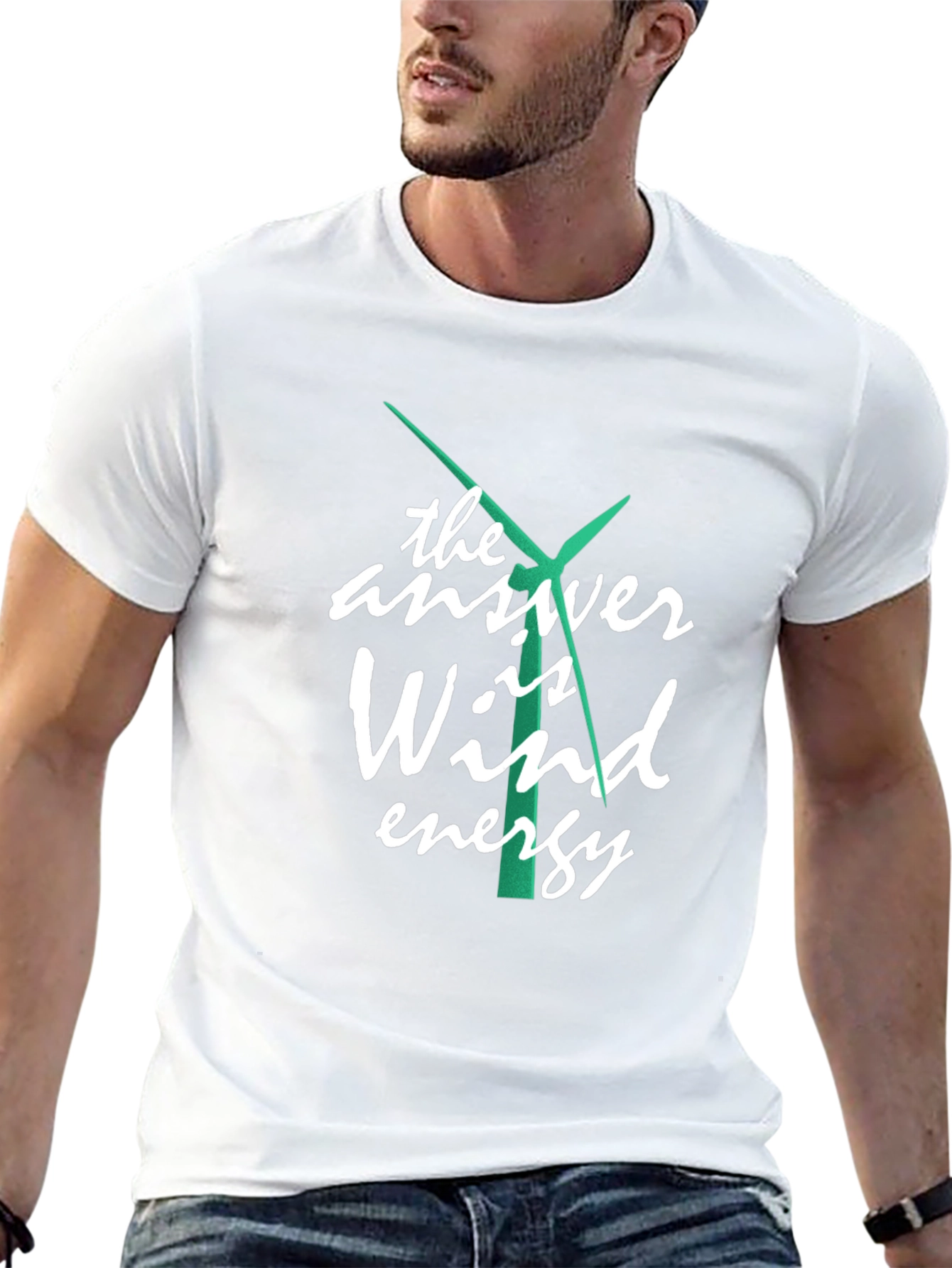 Wind Energy Graphic Tee - Sustainable Power T-Shirt