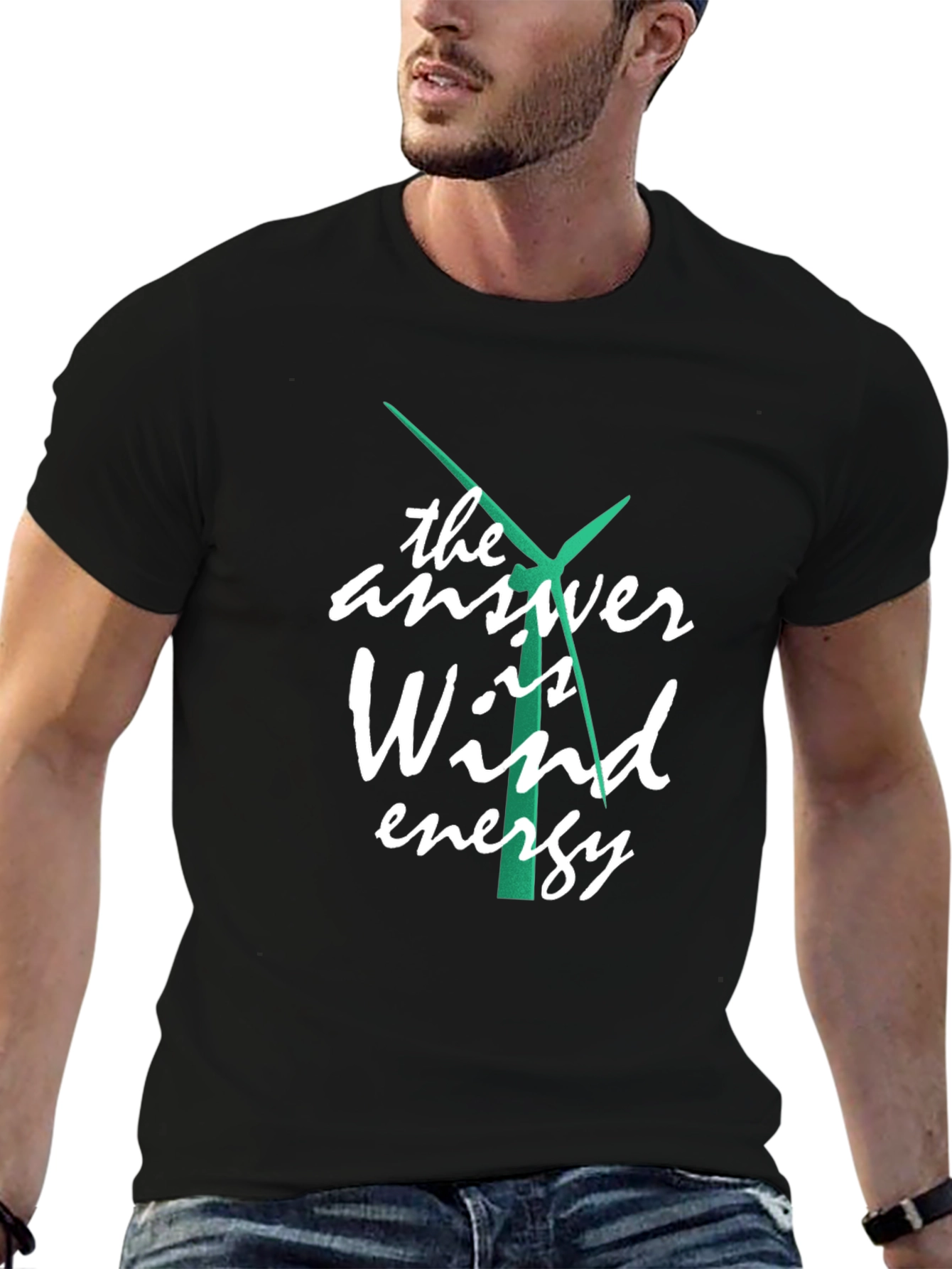Wind Energy Graphic Tee - Sustainable Power T-Shirt