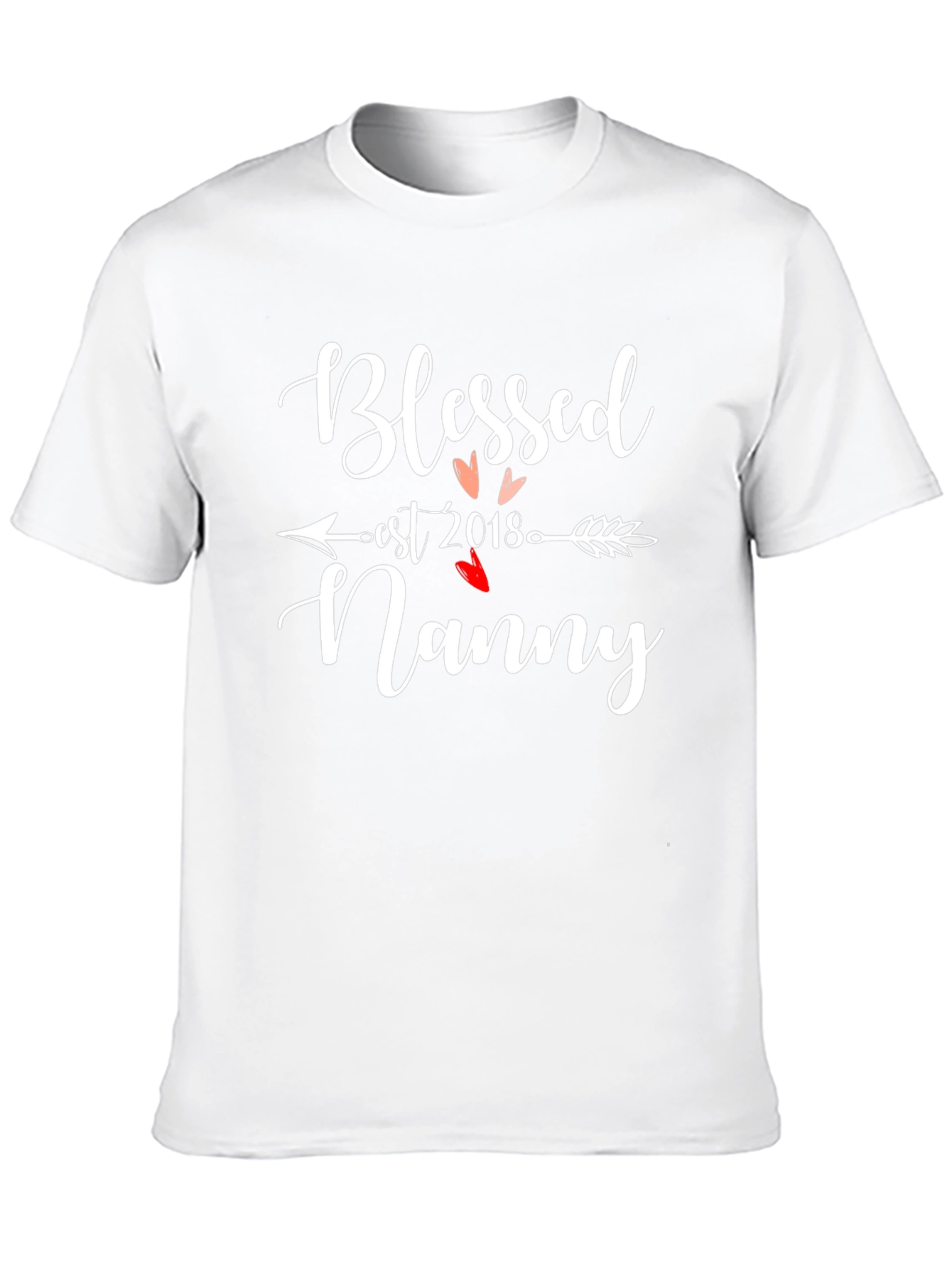 Blessed Nanny Est 2018 T-Shirt Black