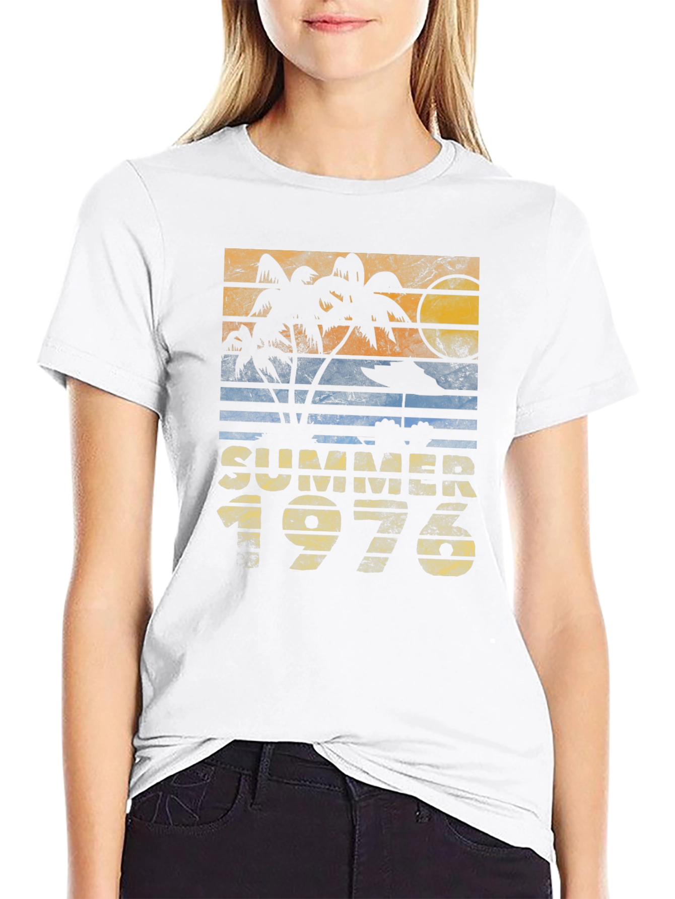 Retro Summer 1976 Palm Tree T-Shirt