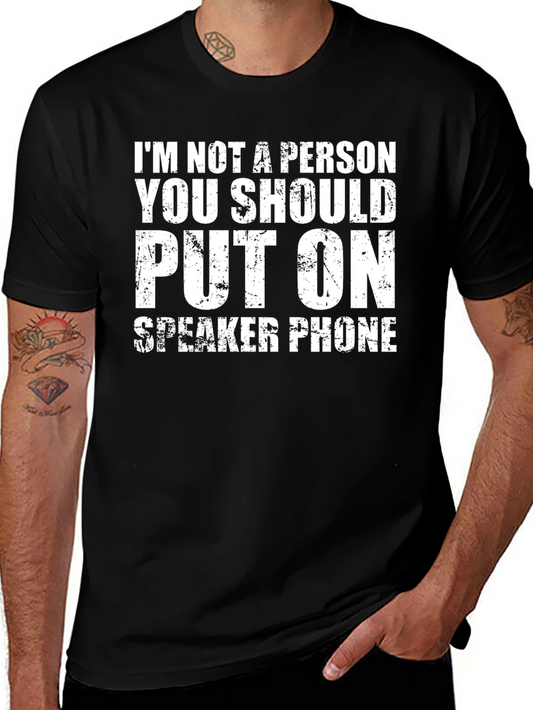Speaker Phone T-Shirt - Funny Novelty Tee