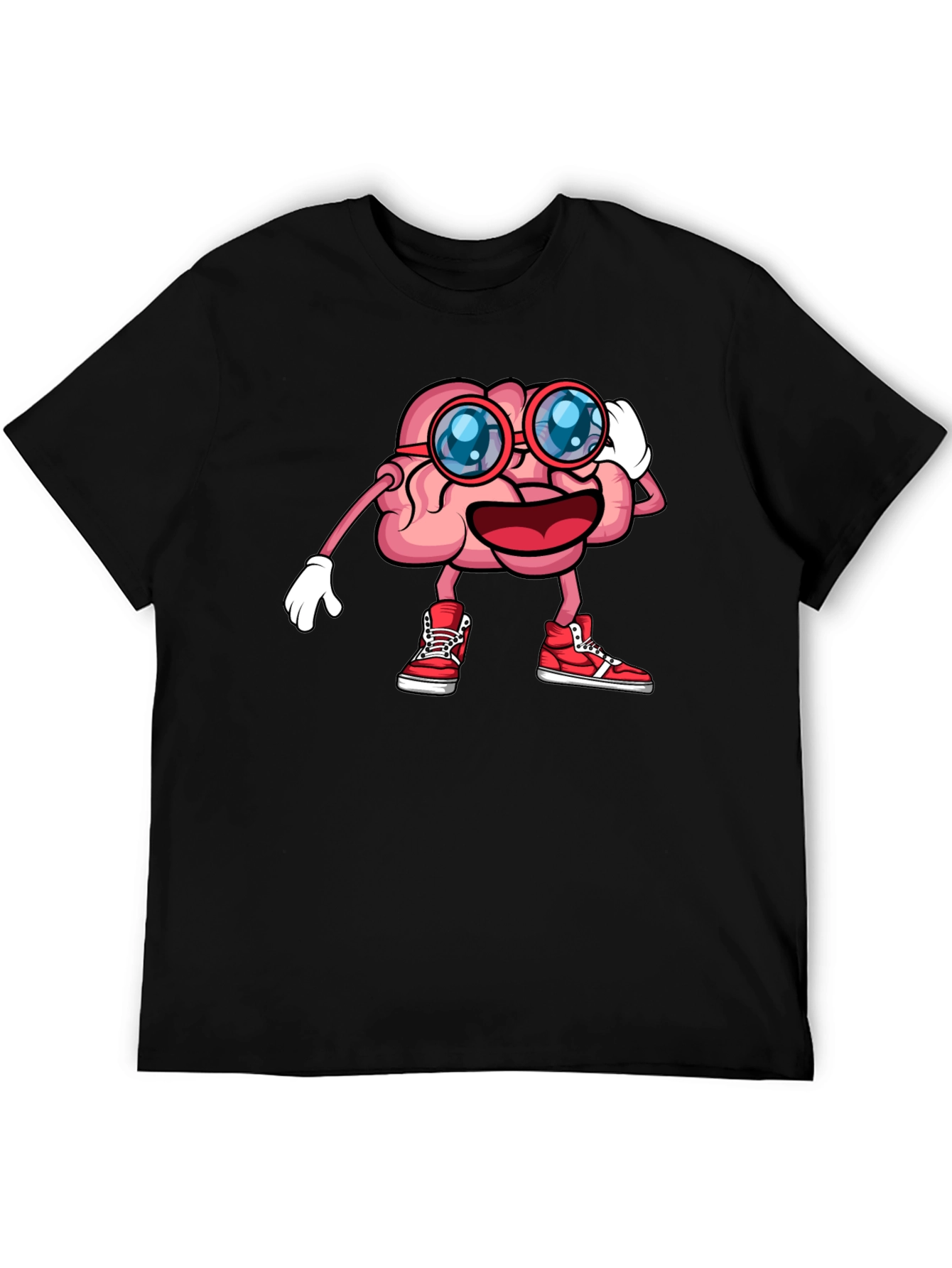 Brainy Graphic Tee - Funny Cartoon Brain T-Shirt