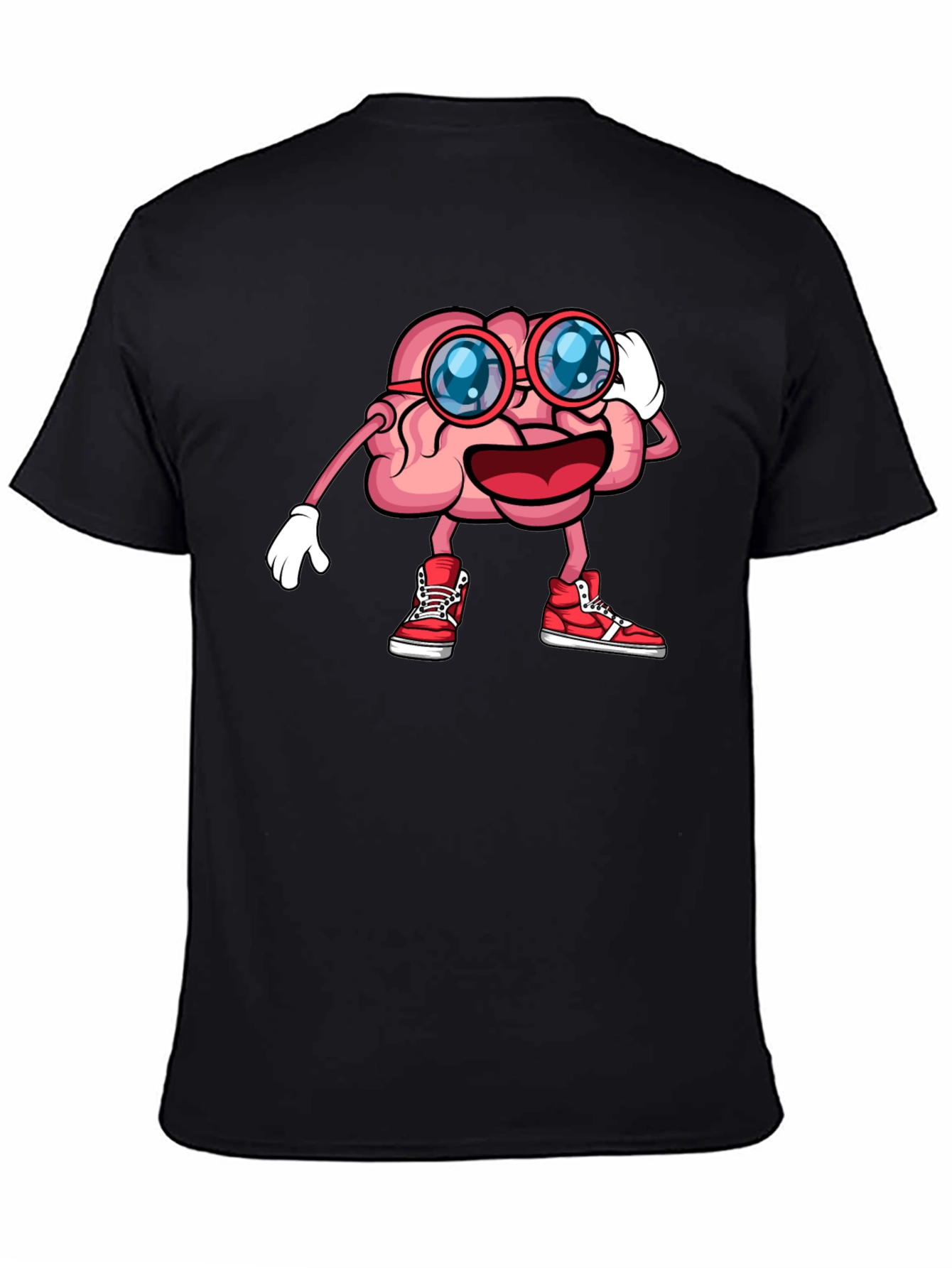 Brainy Graphic Tee - Funny Cartoon Brain T-Shirt