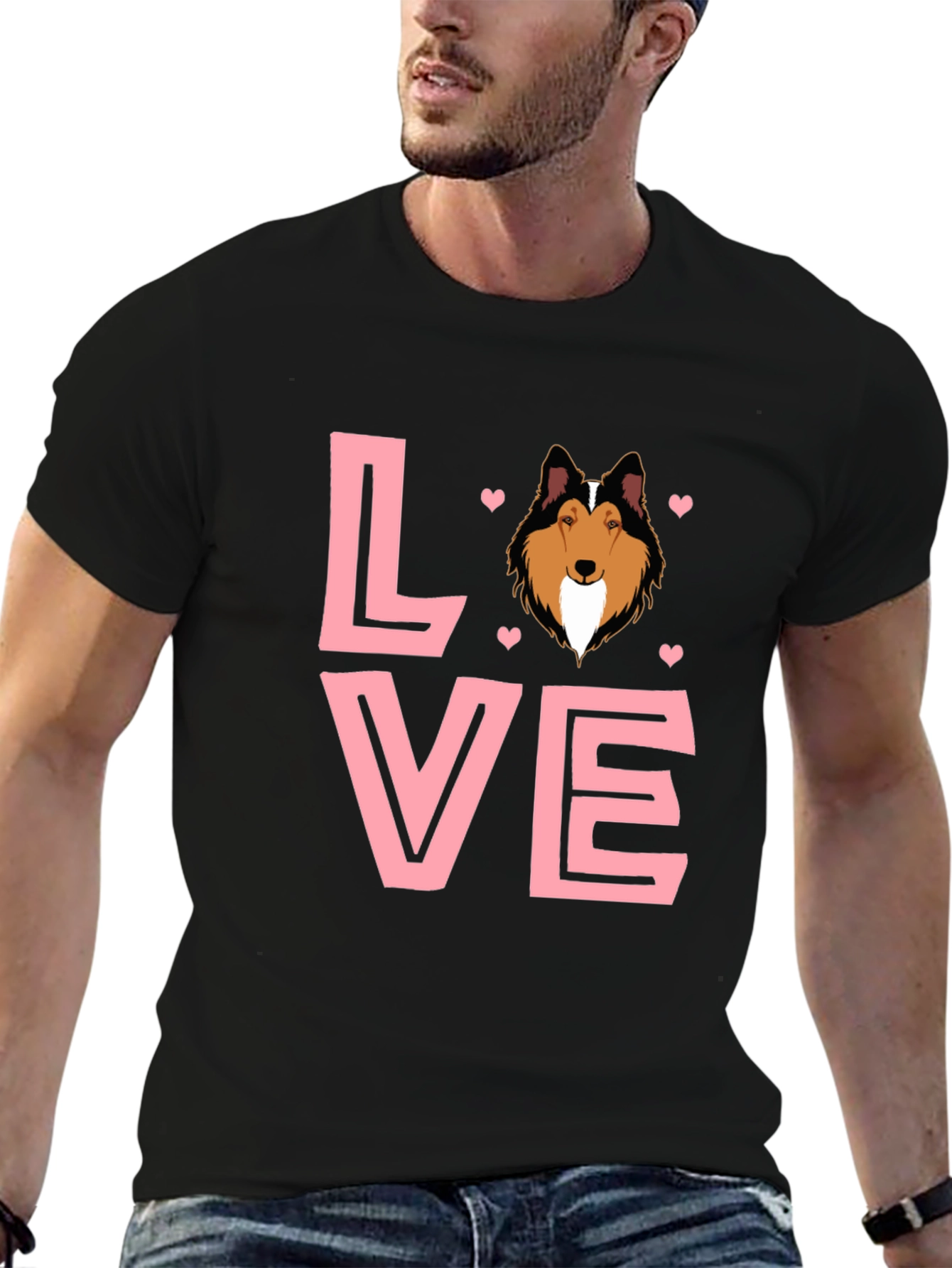 Dog Breed LOVE Graphic Tee - Black