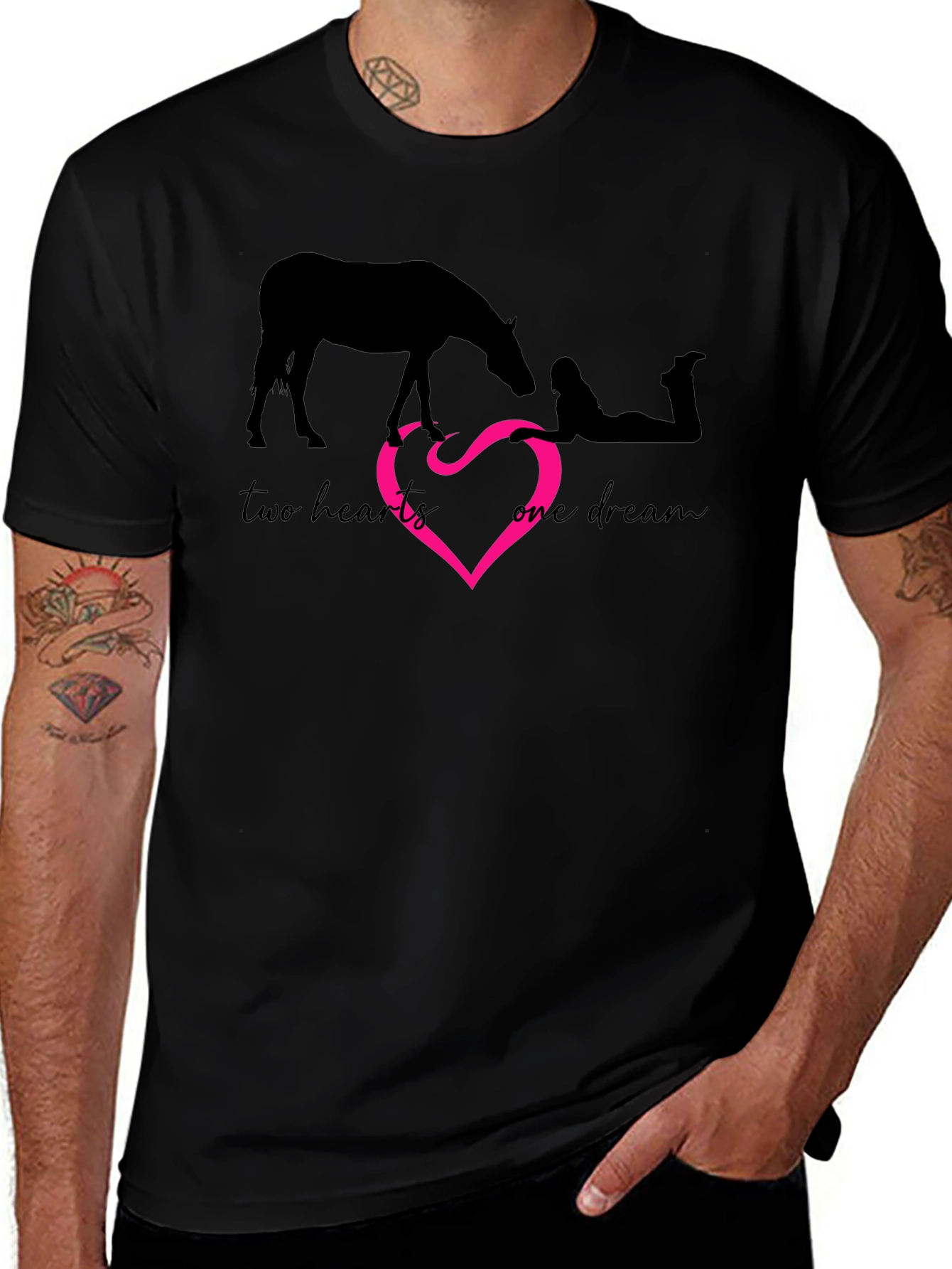Two Hearts One Dream Horse Lover T-Shirt