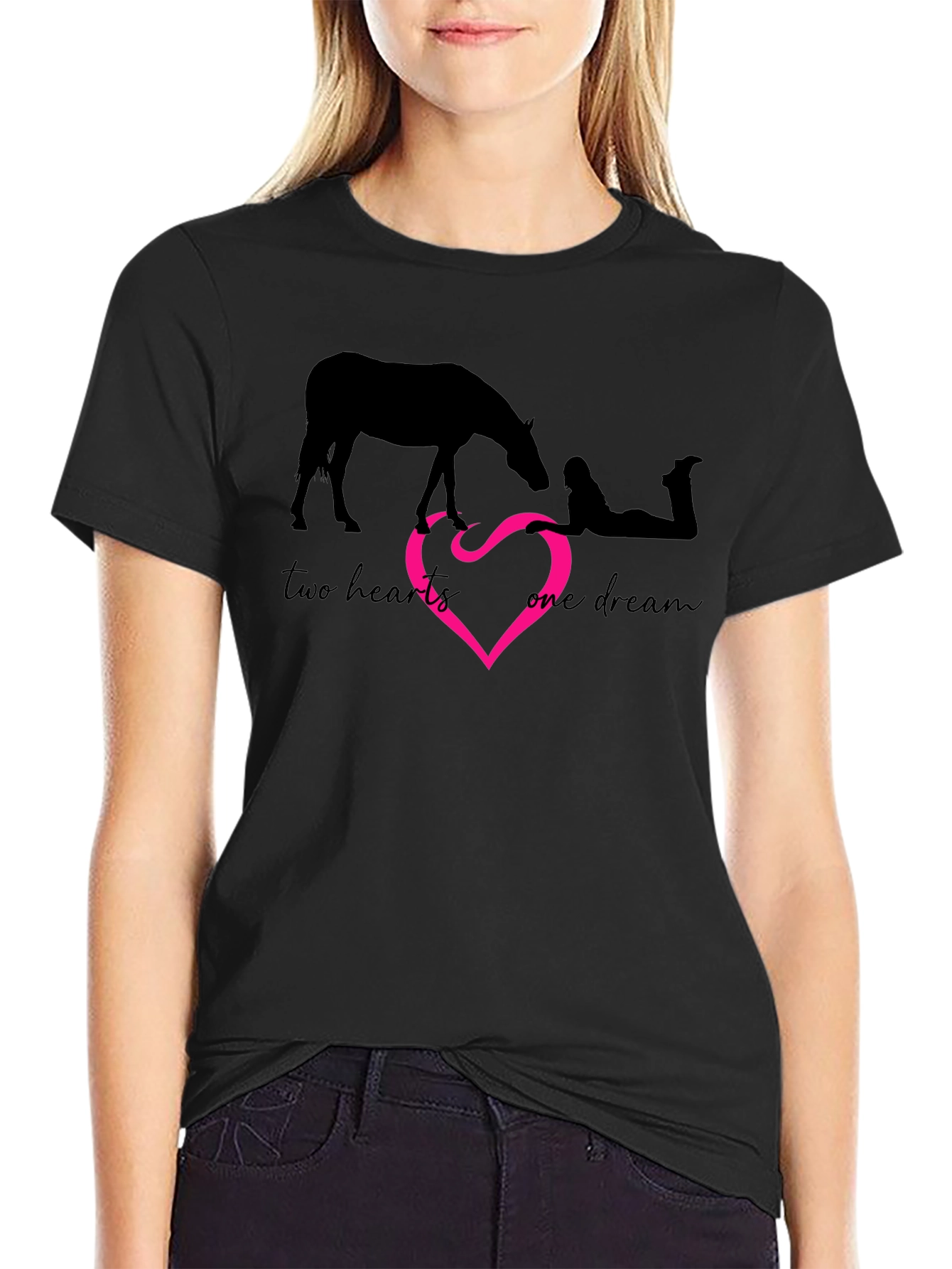 Two Hearts One Dream Horse Lover T-Shirt