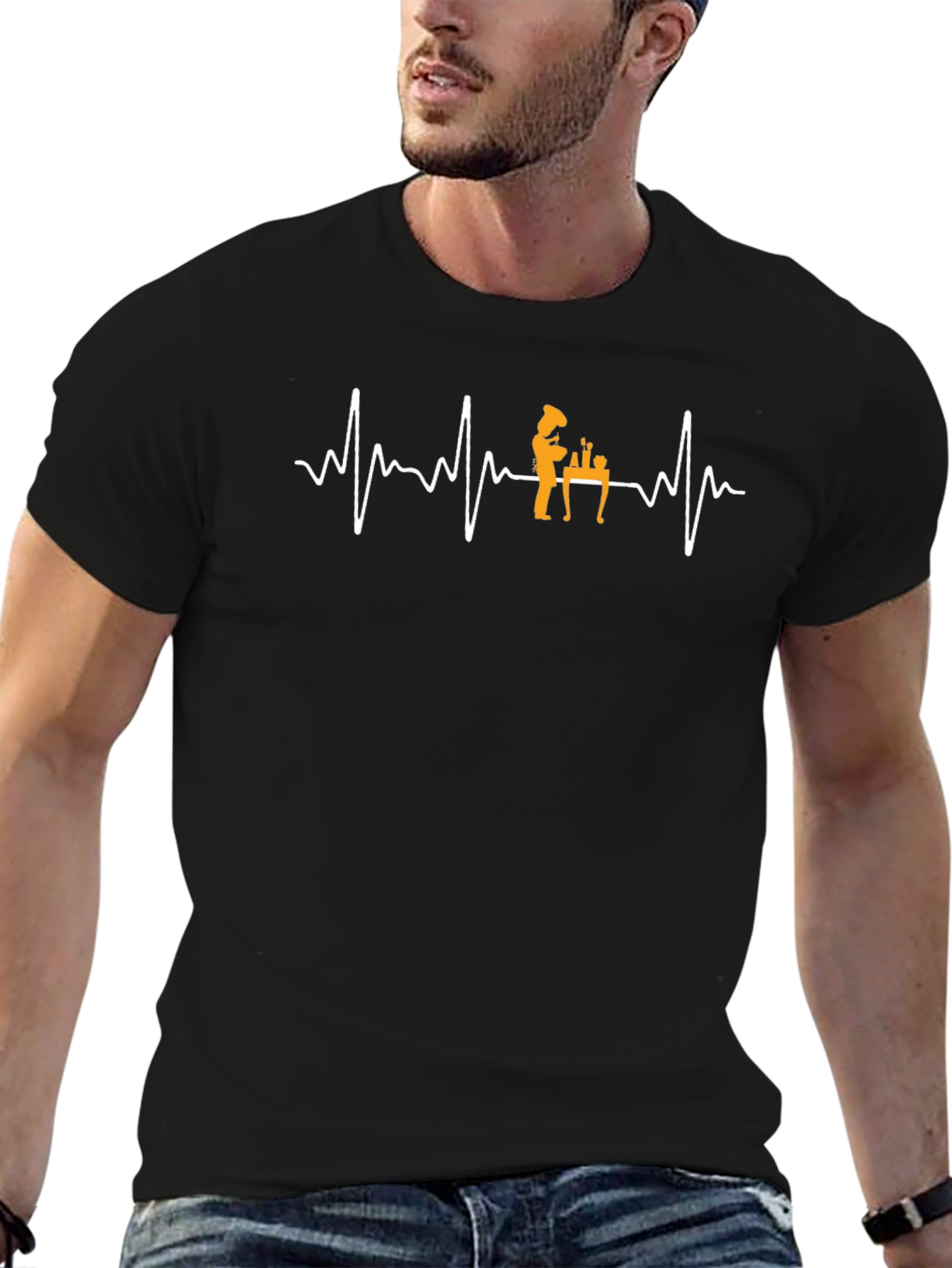 Chef Heartbeat T-Shirt - Culinary Passion