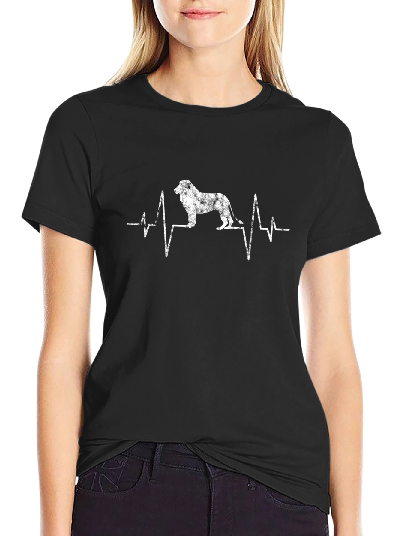 Dog Breed Heartbeat T-Shirt - Black
