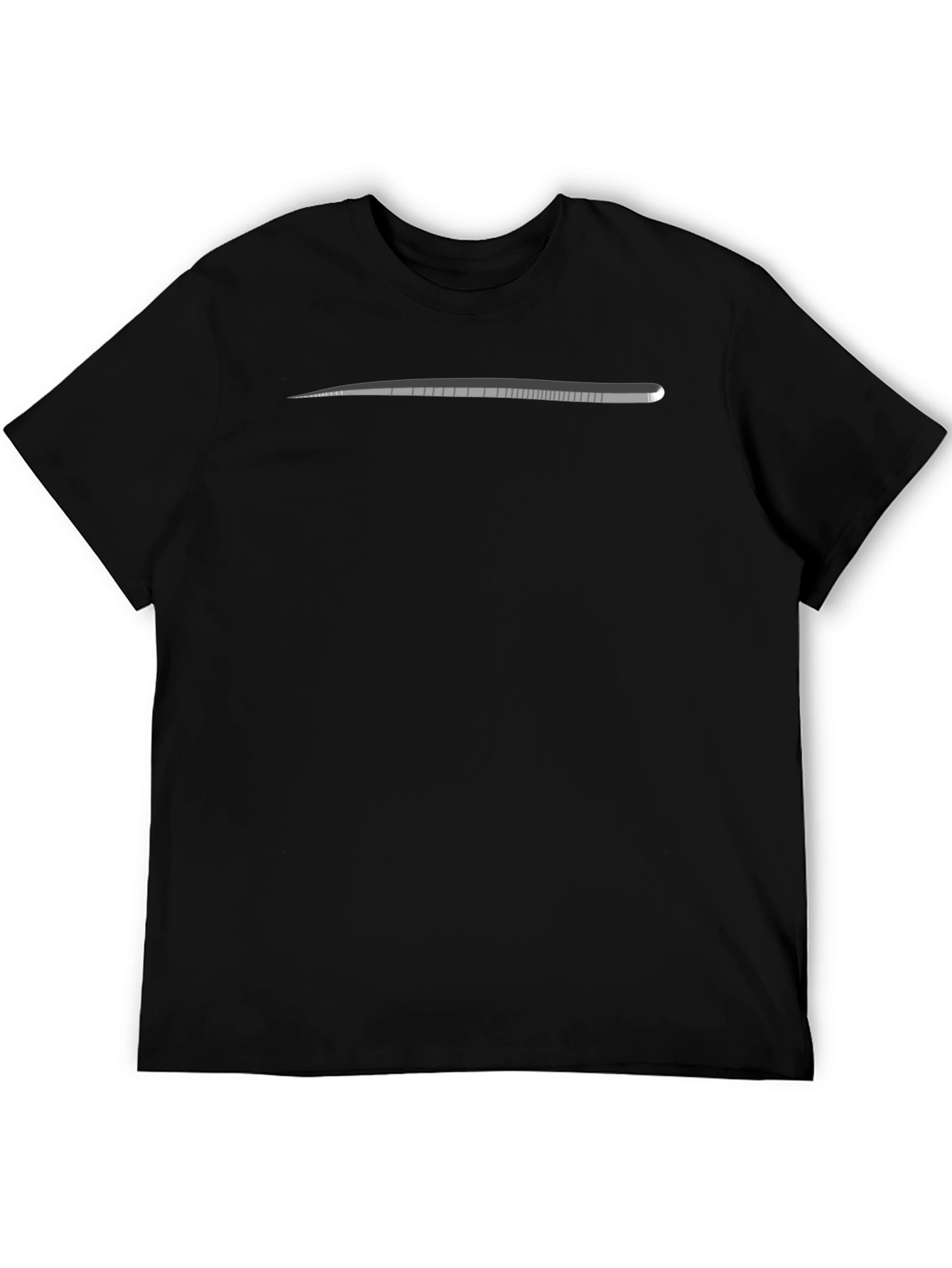 Black T-Shirt with Gray Detail