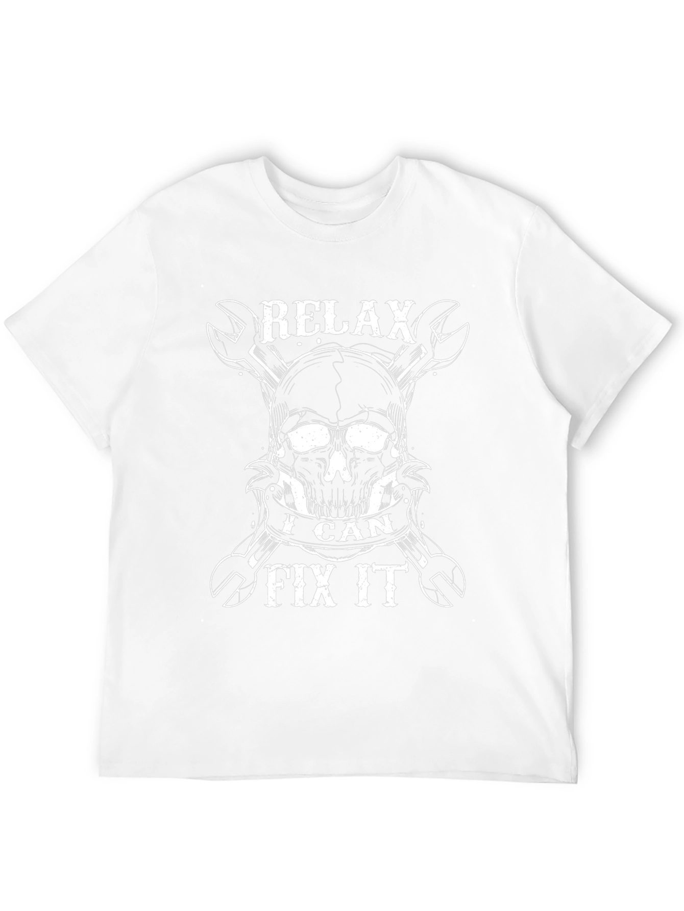 Relax I Can Fix It Skull Graphic Tee