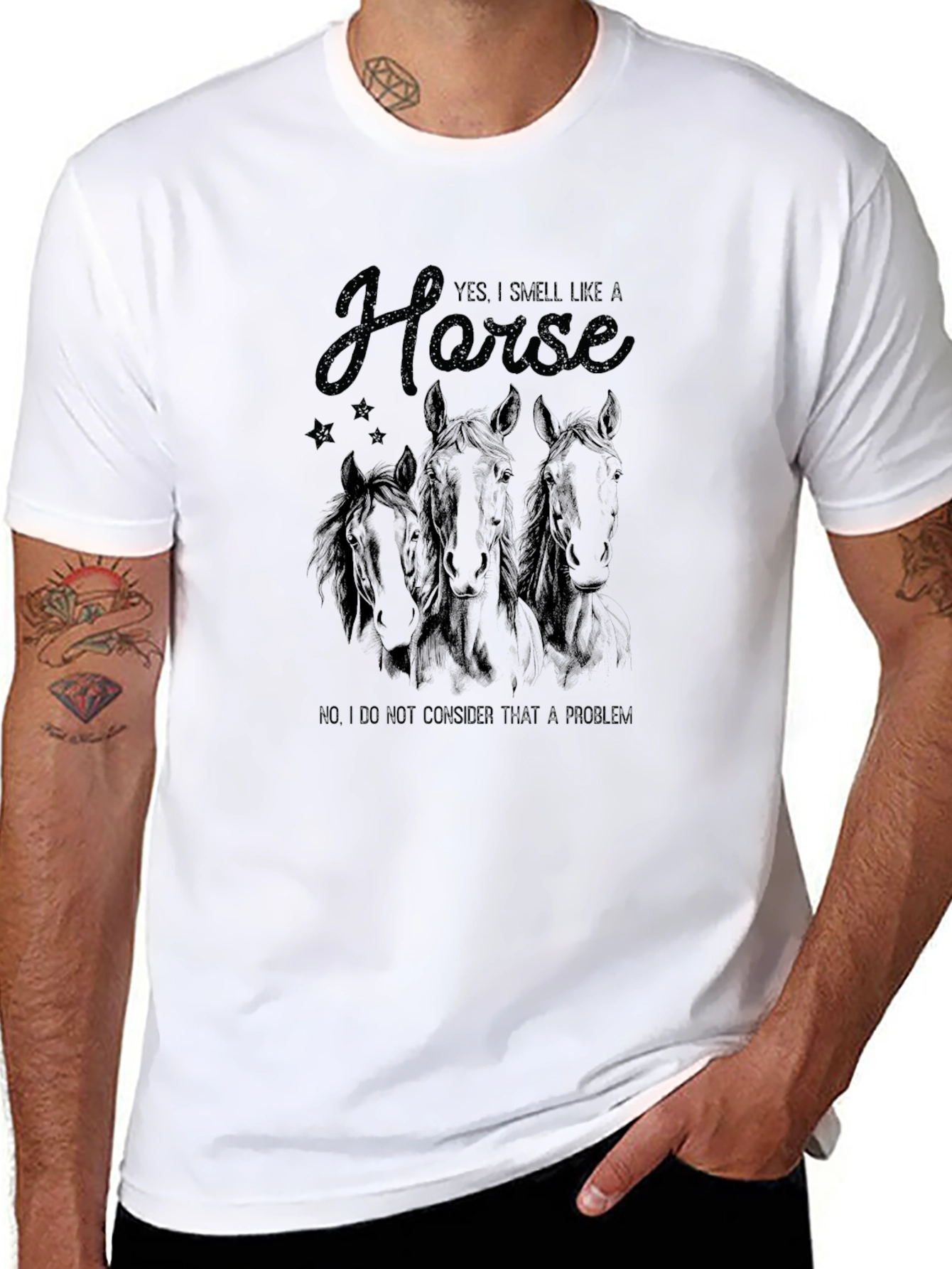 Smell Like a Horse Funny Graphic Tee