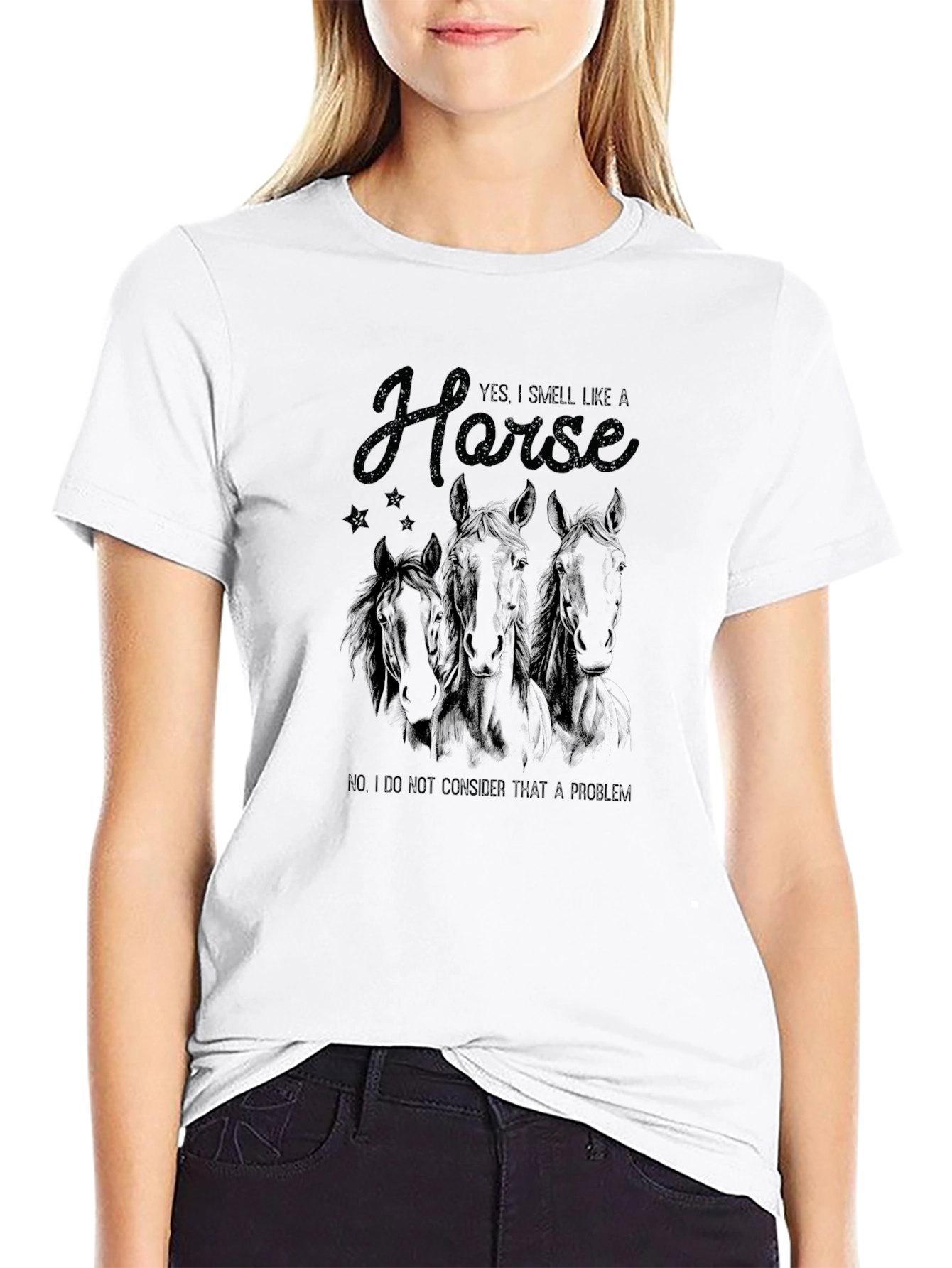 Smell Like a Horse Funny Graphic Tee