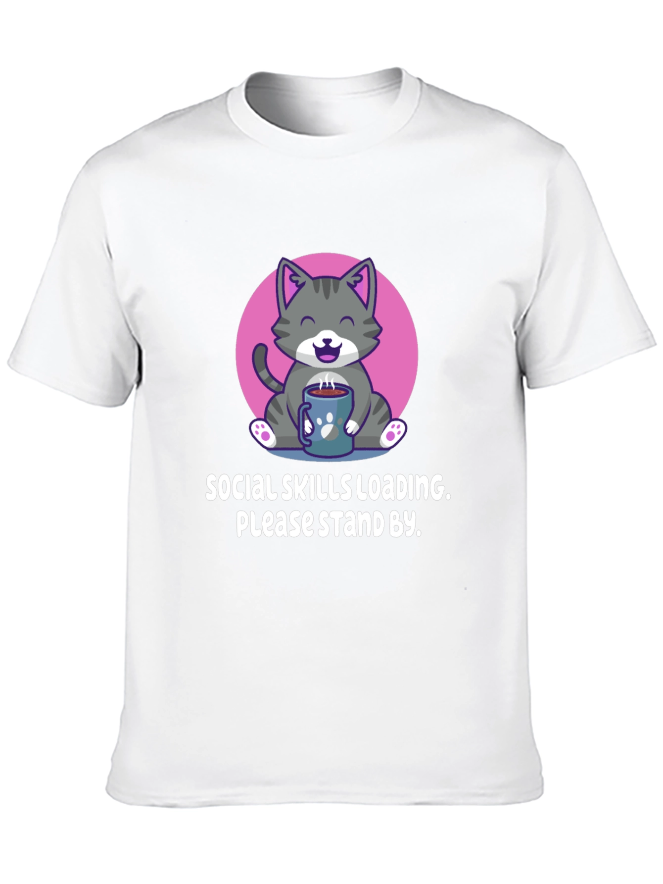 Social Skills Loading Cat T-Shirt