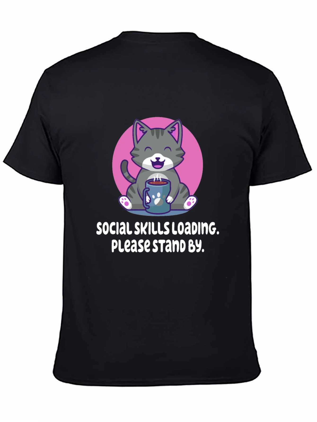 Social Skills Loading Cat T-Shirt