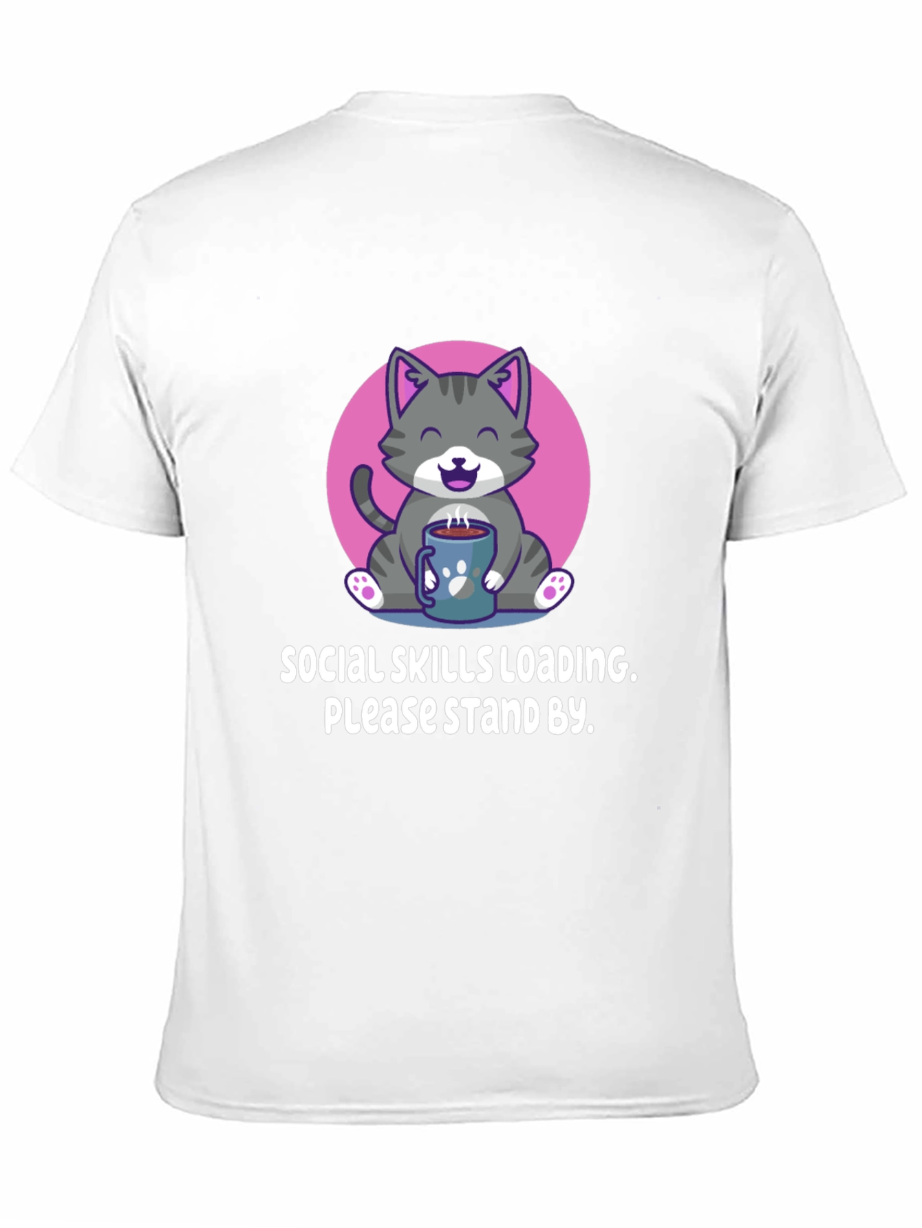 Social Skills Loading Cat T-Shirt