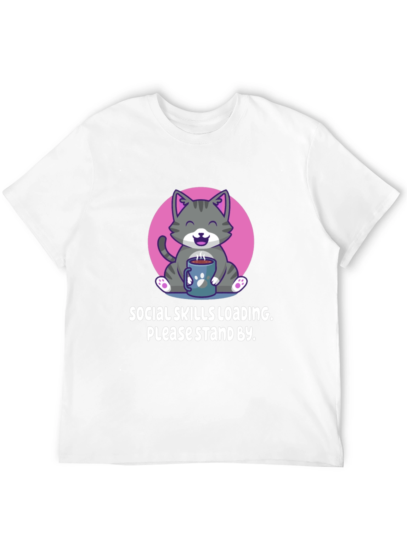 Social Skills Loading Cat T-Shirt