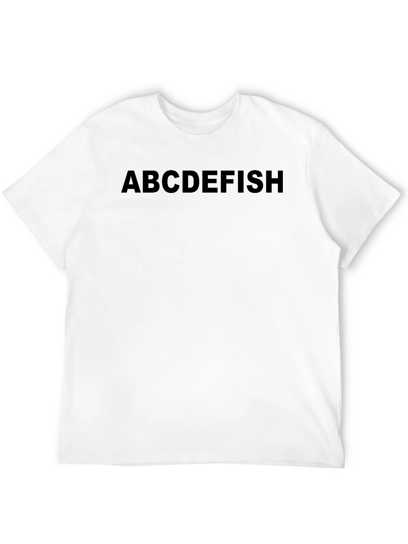 ABCDEFISH Mens Graphic Tee - Black