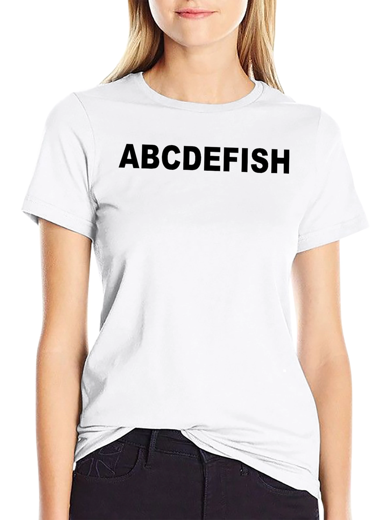 ABCDEFISH Mens Graphic Tee - Black