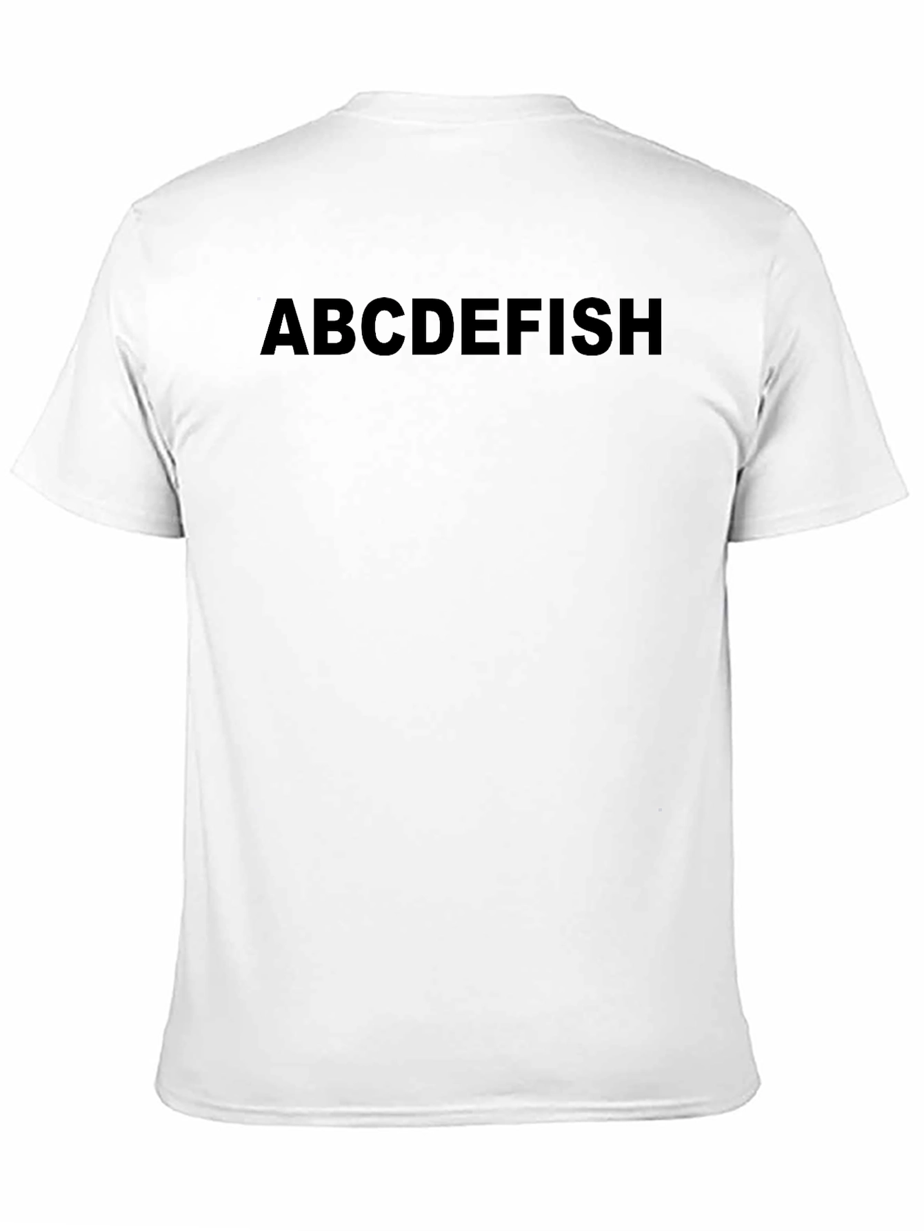 ABCDEFISH Mens Graphic Tee - Black