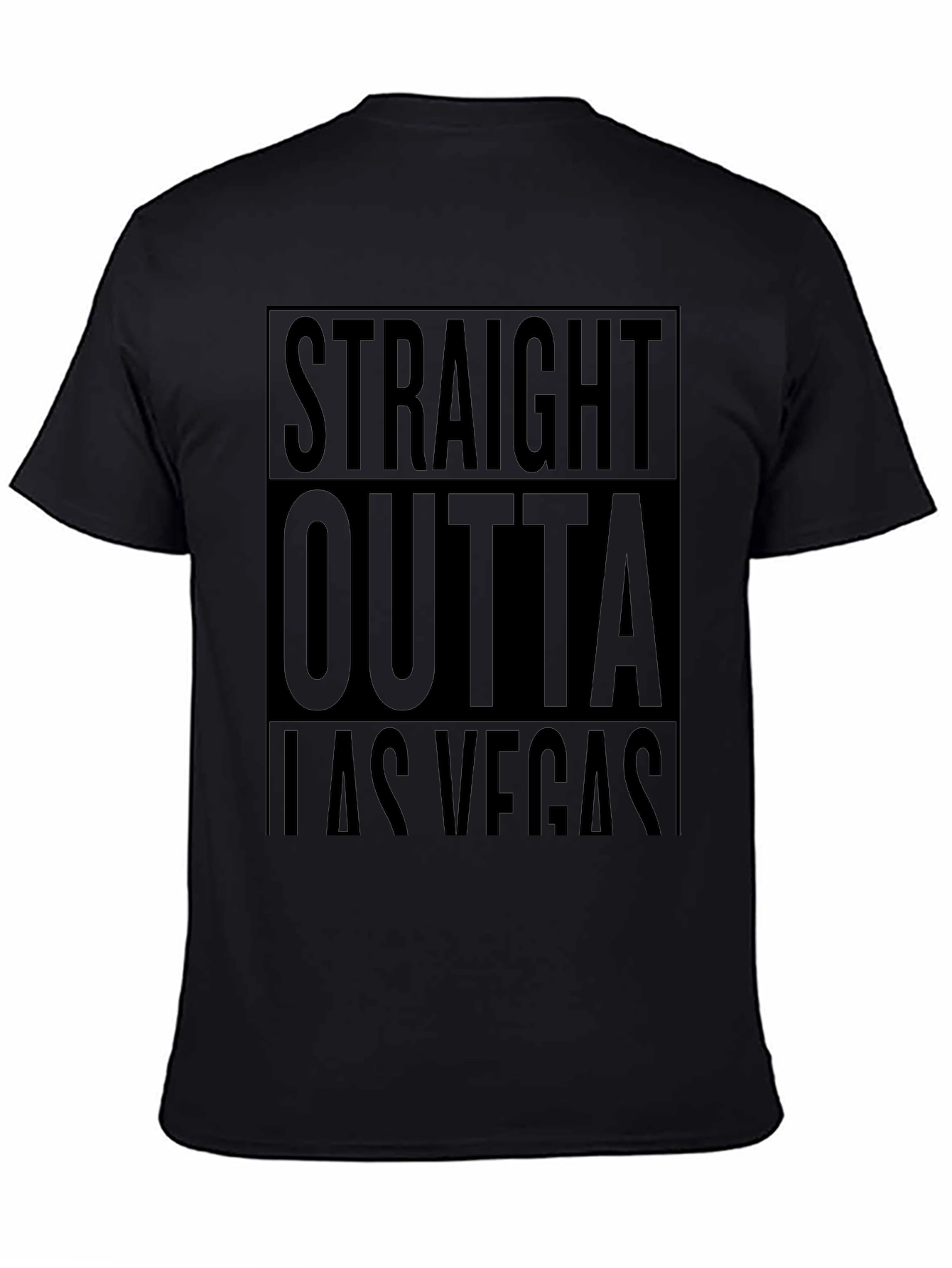 Straight Outta Las Vegas Black T-Shirt