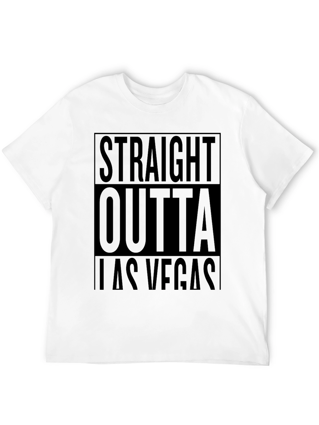 Straight Outta Las Vegas Black T-Shirt