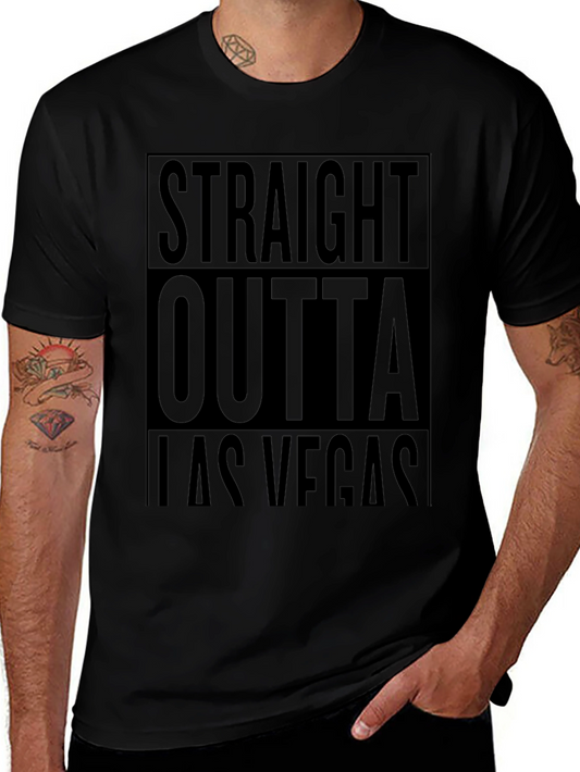 Straight Outta Las Vegas Black T-Shirt