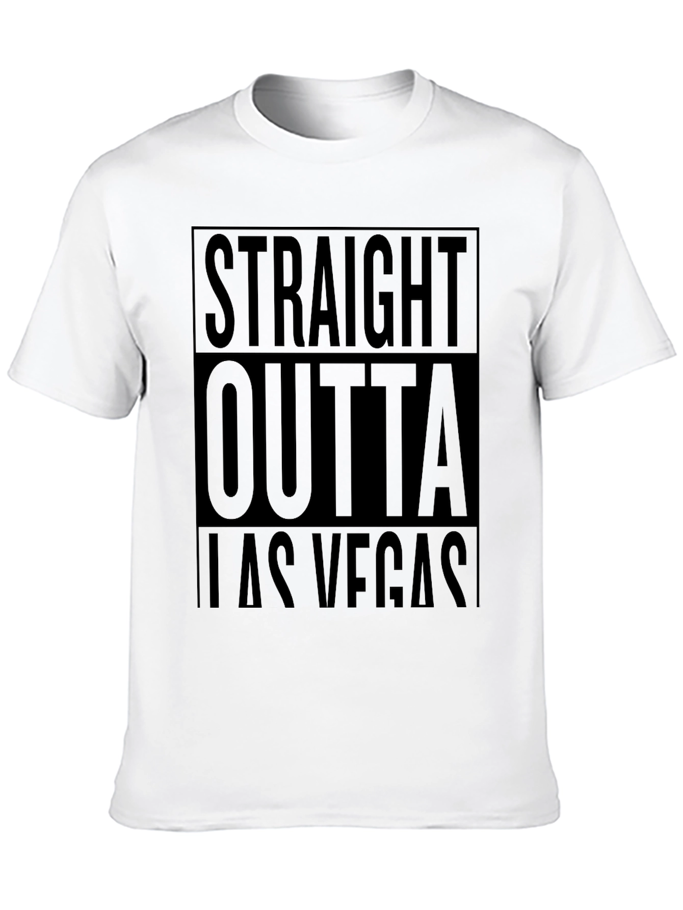 Straight Outta Las Vegas Black T-Shirt