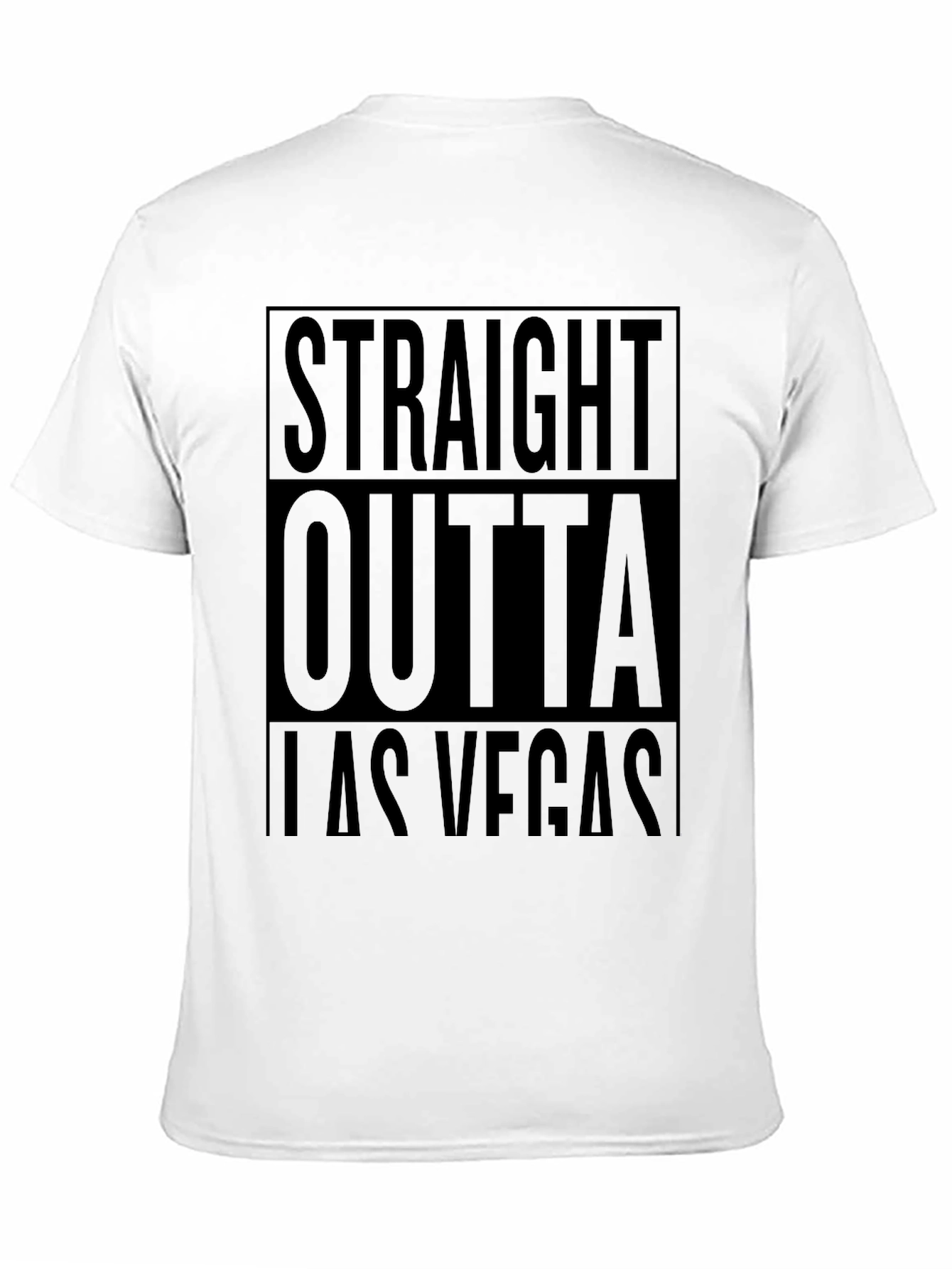 Straight Outta Las Vegas Black T-Shirt