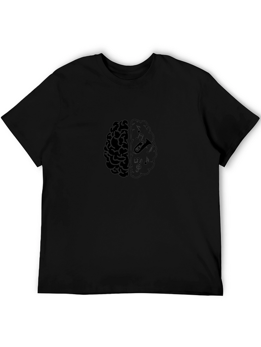 Brain Music T-Shirt - Artistic Design
