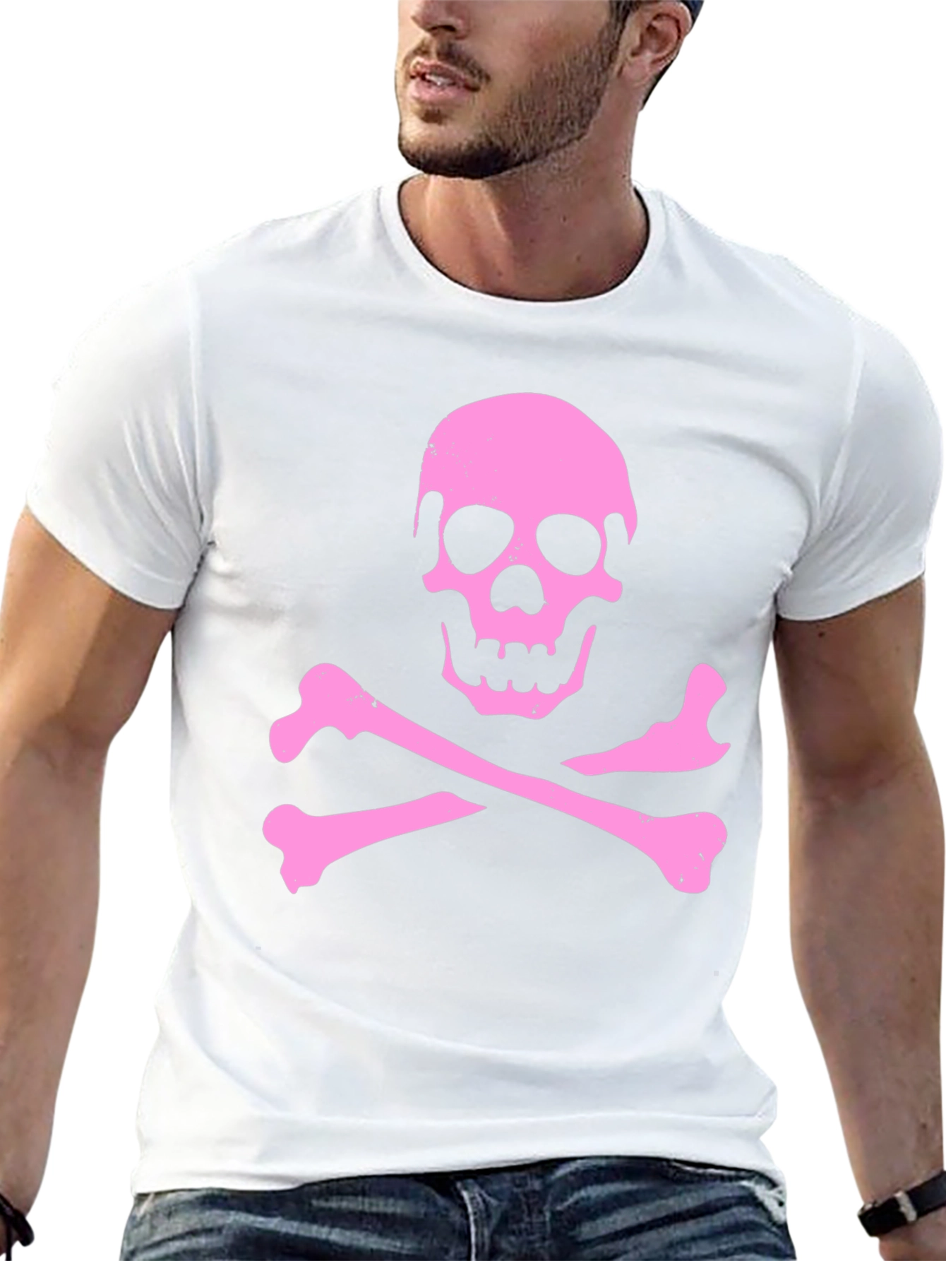 Skull & Crossbones Graphic Tee - Black