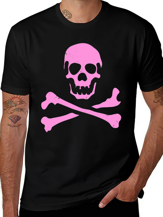 Skull & Crossbones Graphic Tee - Black