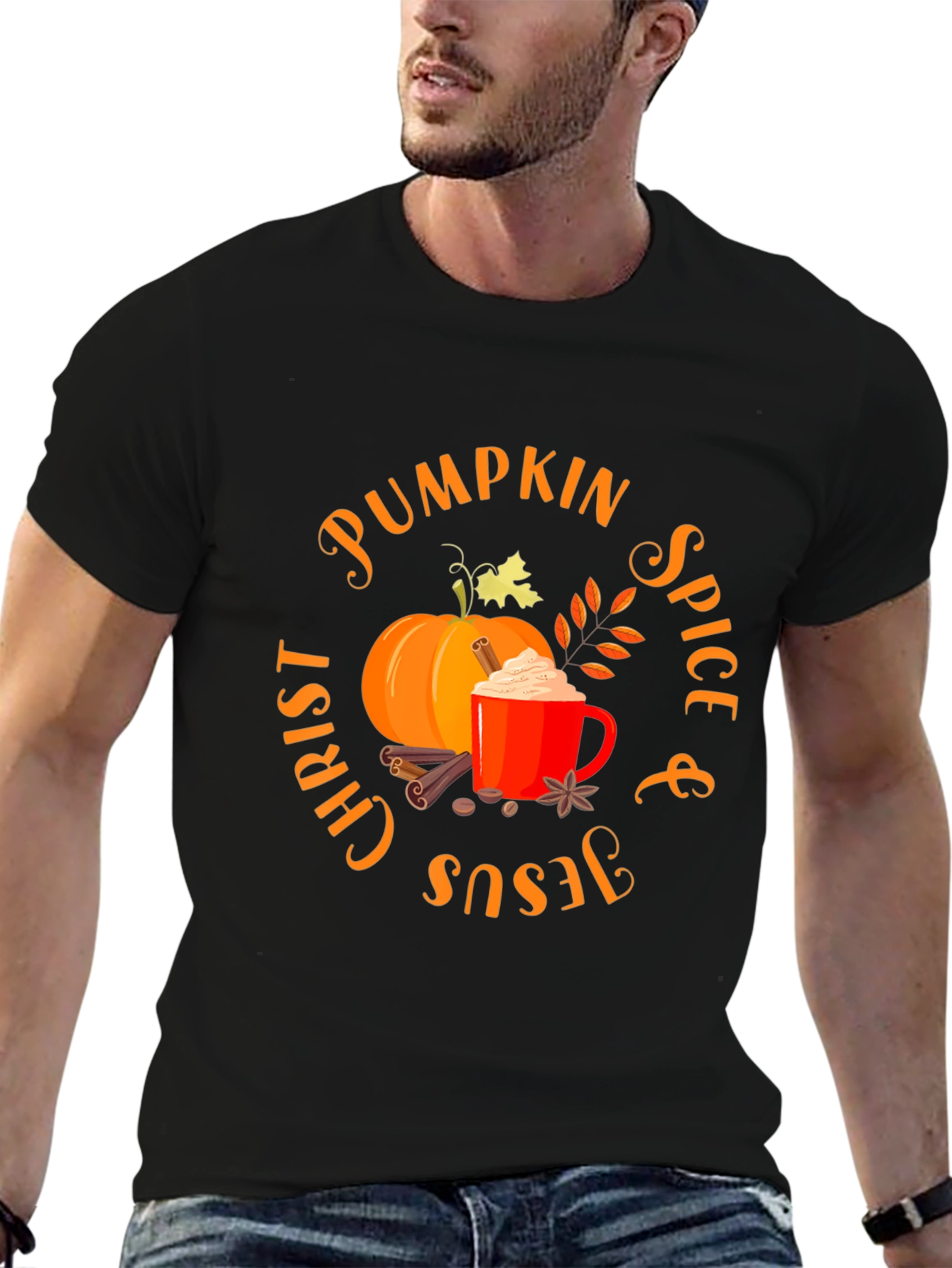 Pumpkin Spice Christ & Jesus Shirt