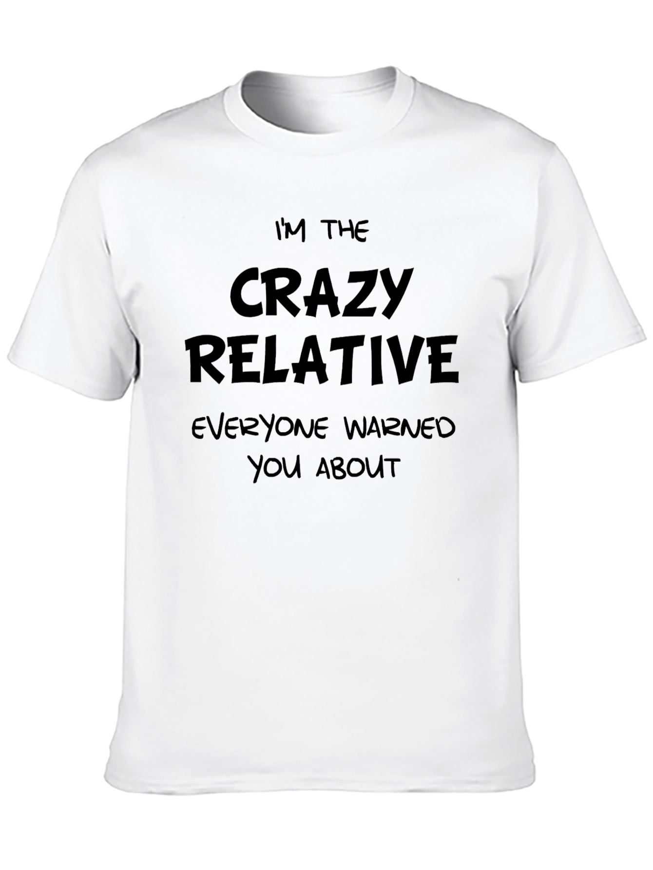 Crazy Relative Graphic Tee - Black