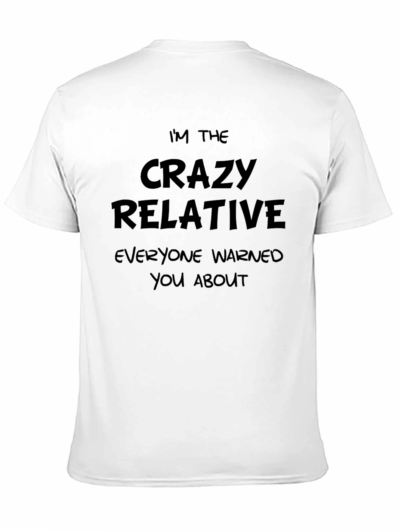 Crazy Relative Graphic Tee - Black