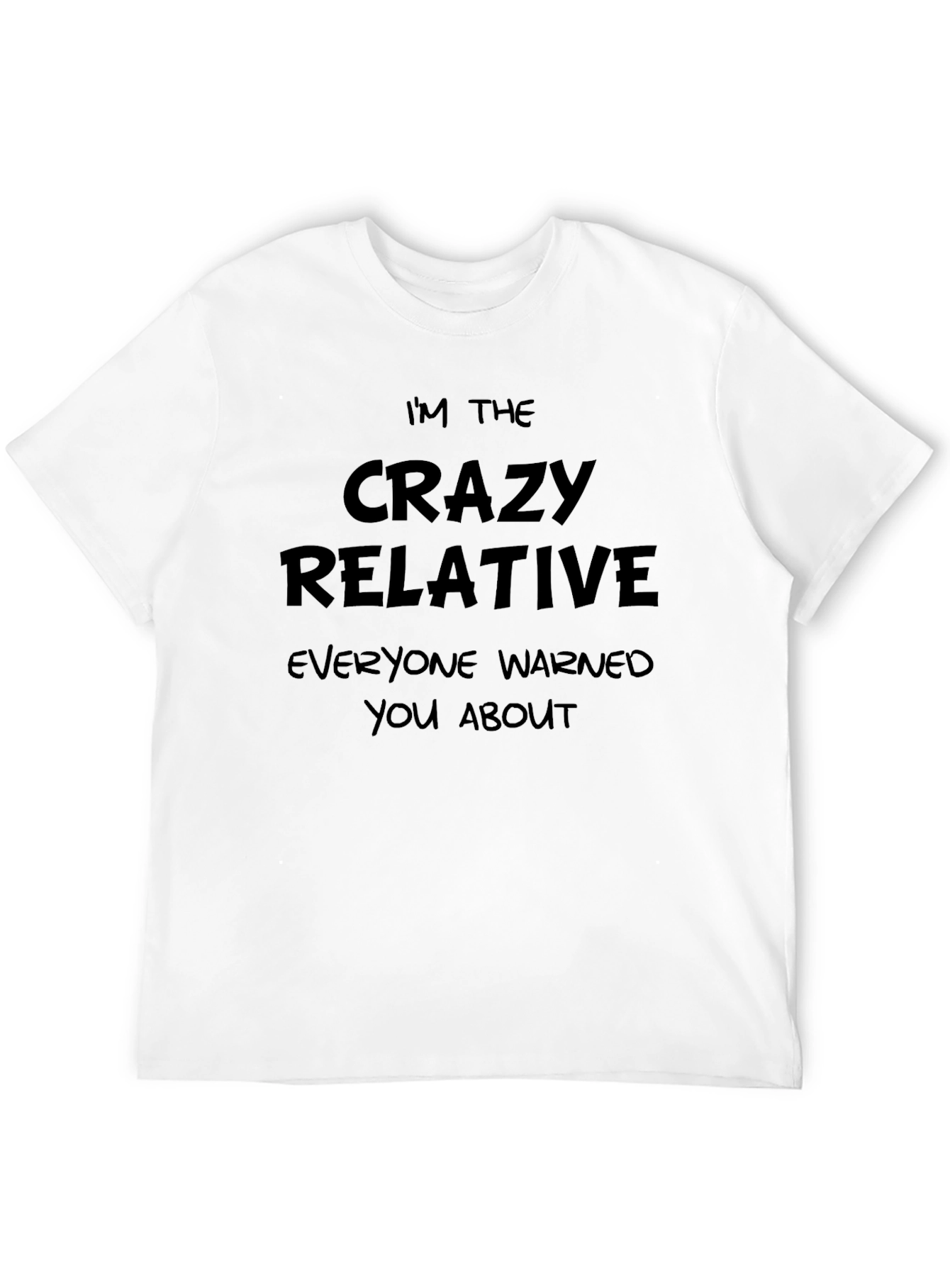 Crazy Relative Graphic Tee - Black