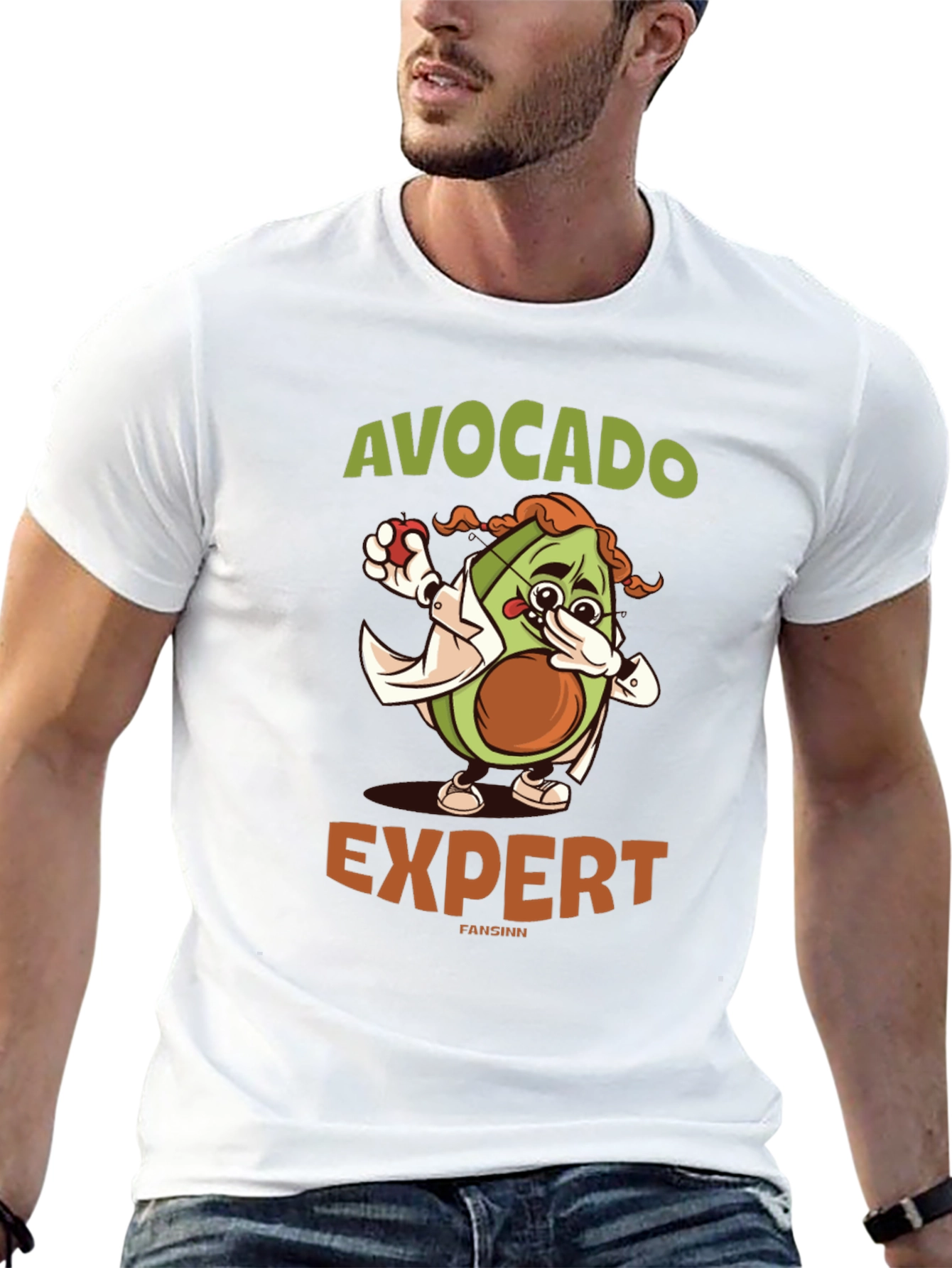 Avocado Expert Graphic T-Shirt - Funny Foodie Tee