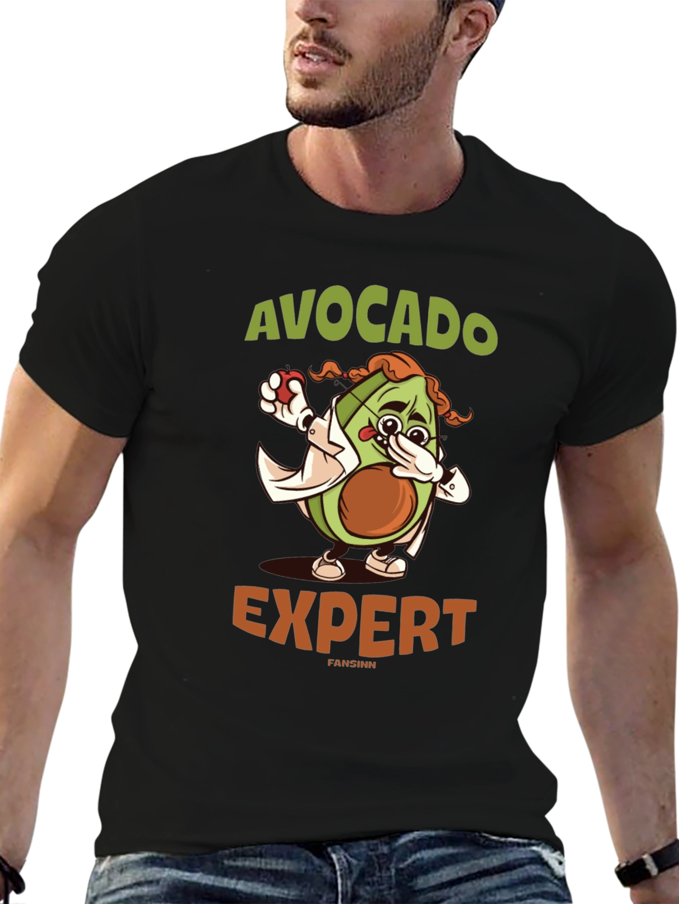 Avocado Expert Graphic T-Shirt - Funny Foodie Tee